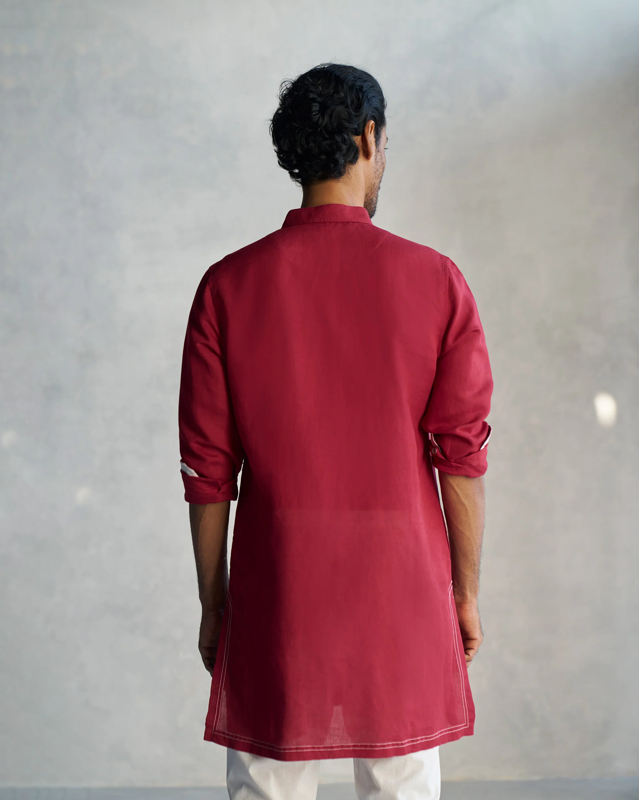 Garnet Kurta - Red - Image 3