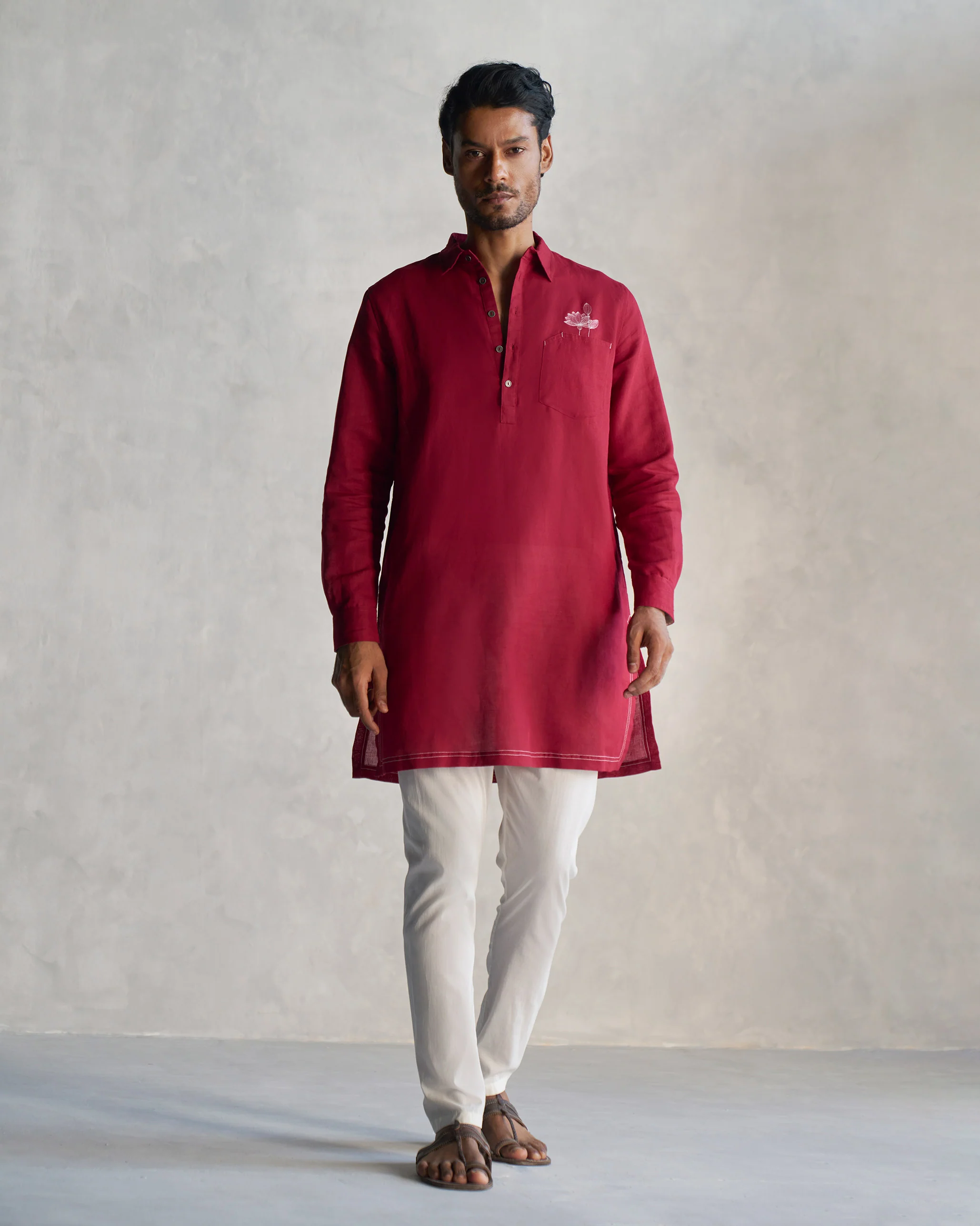 Garnet Kurta - Red - Image 4