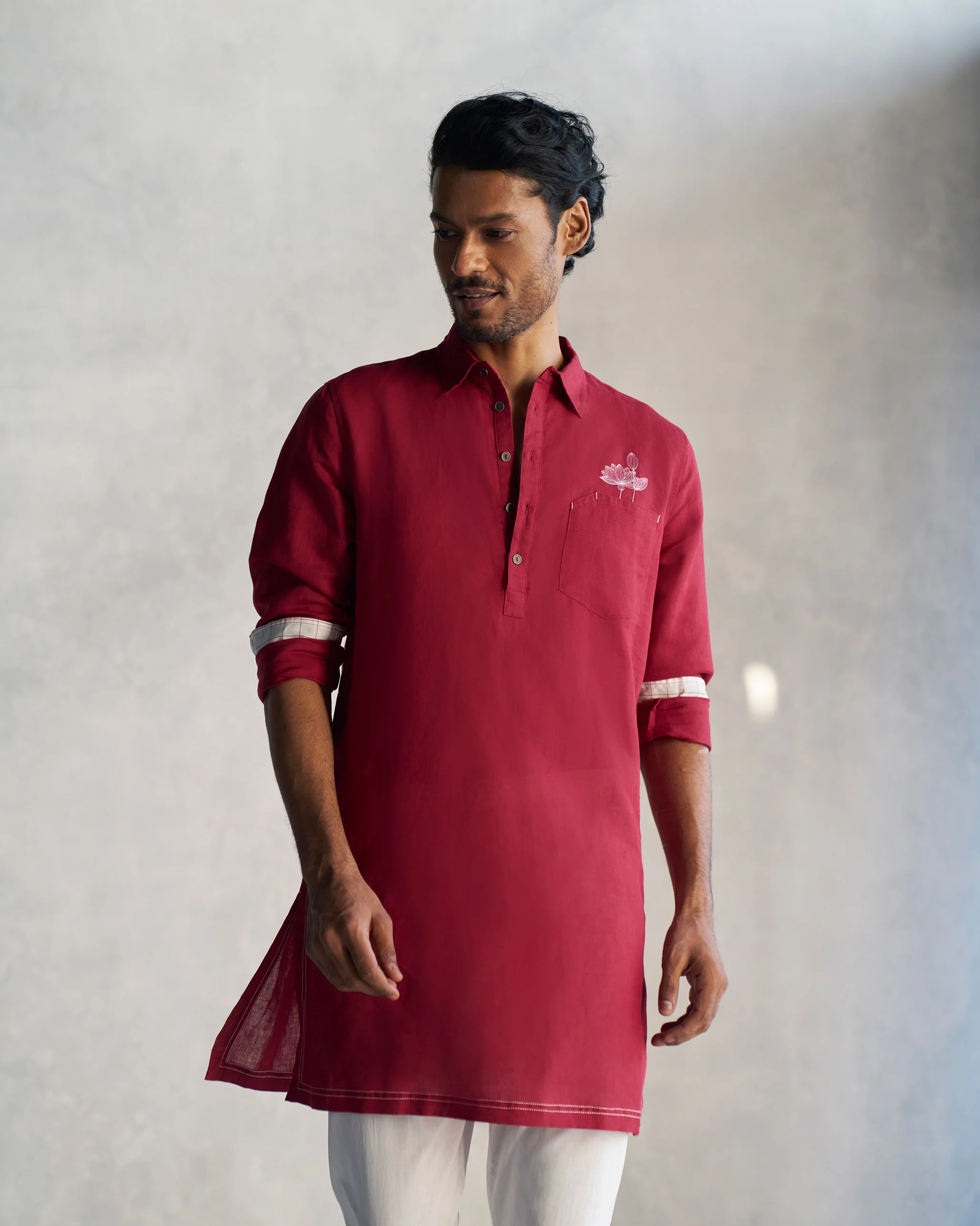 Garnet Kurta - Red - Image 5