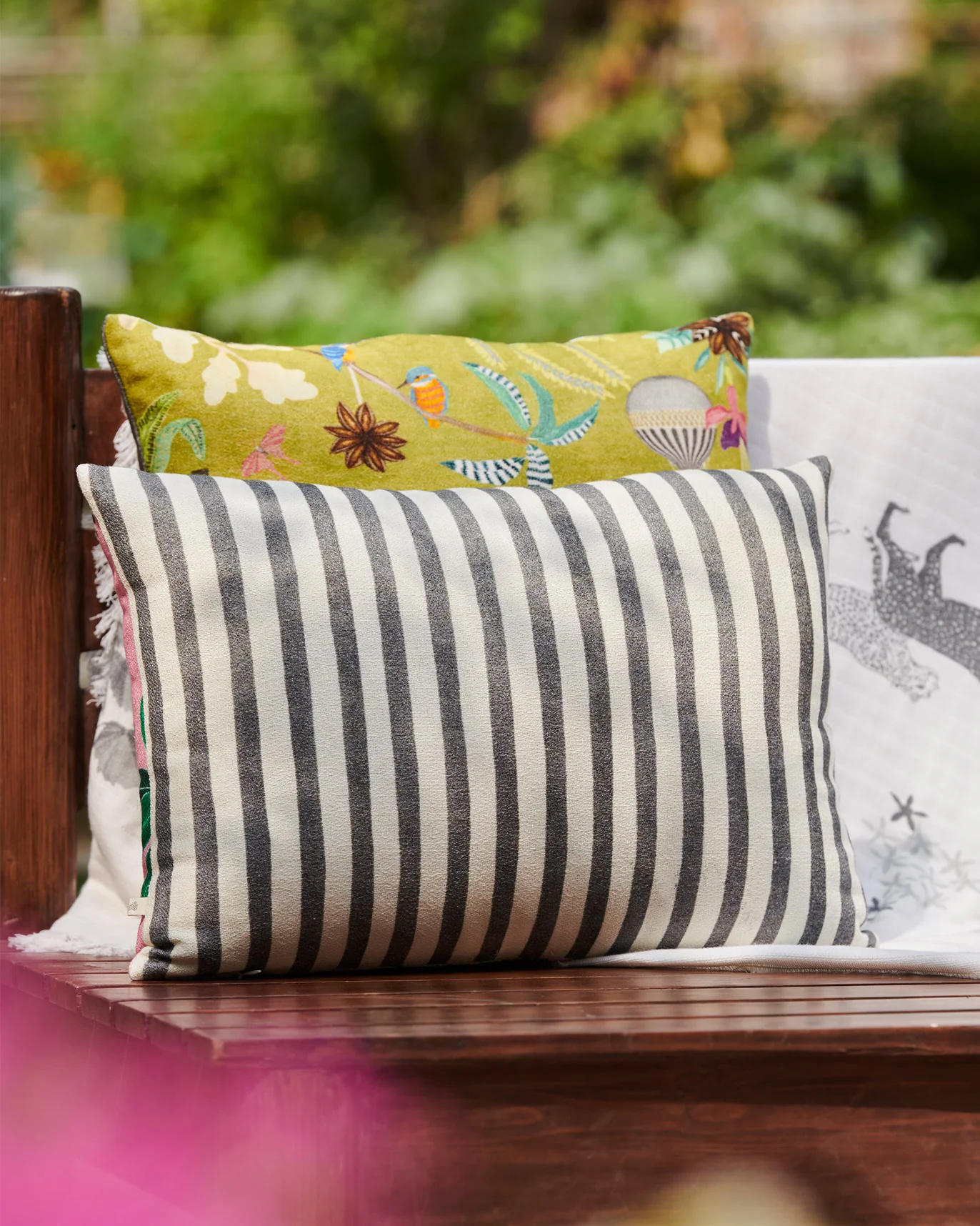 Garo Cushion Cover - Fuchsia - Image 3