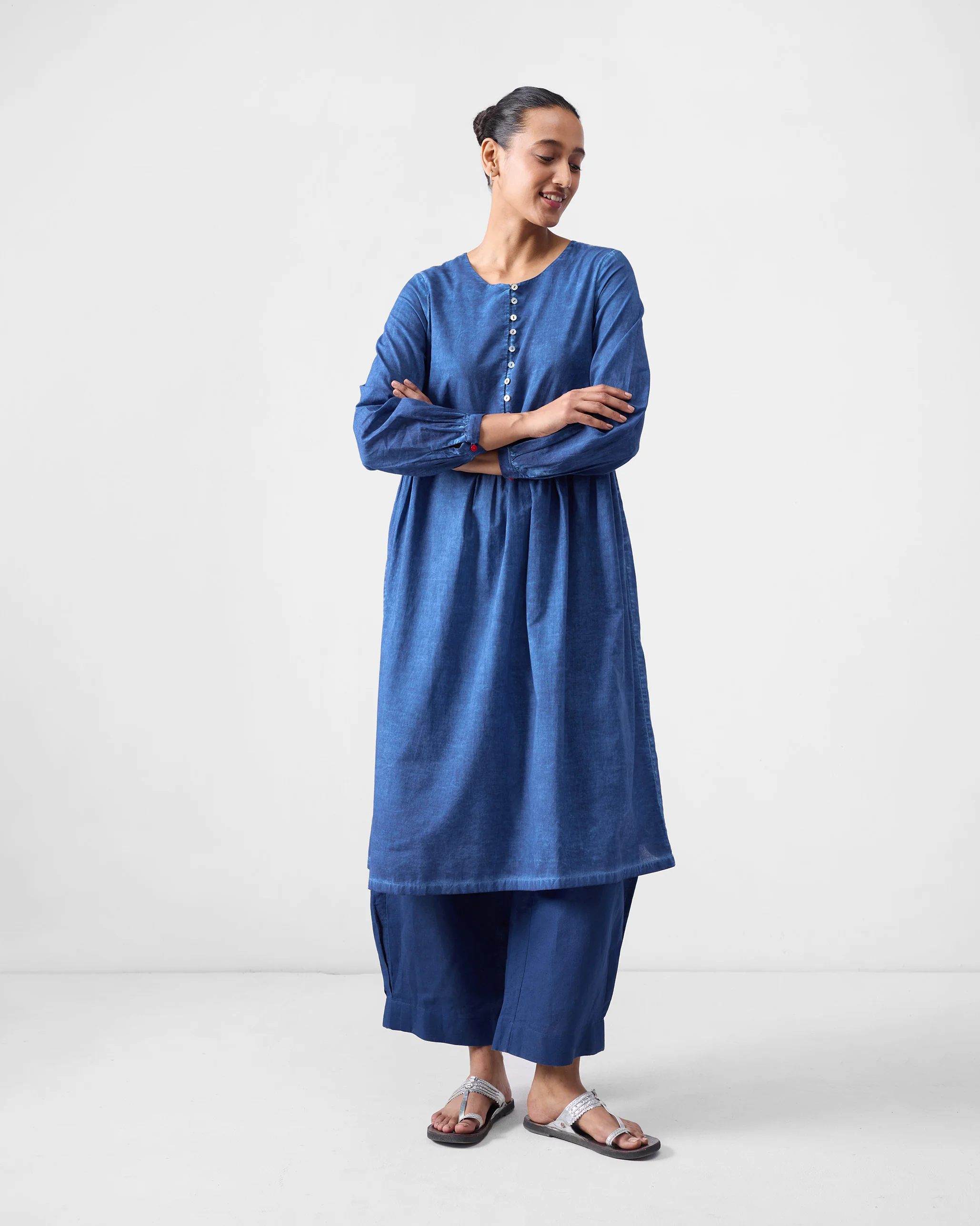 Geisha Kurta - Blue - Image 3