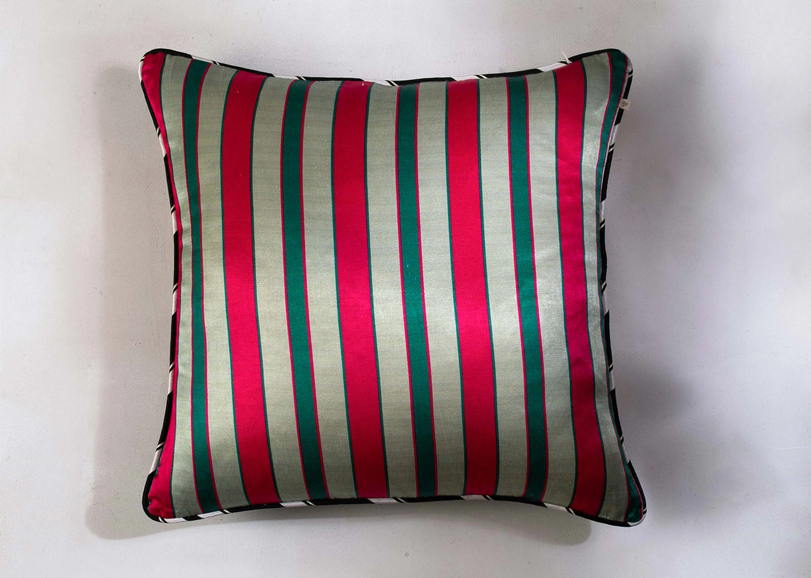 Geometric Stripe Cushion Cover - Multi - Image 3