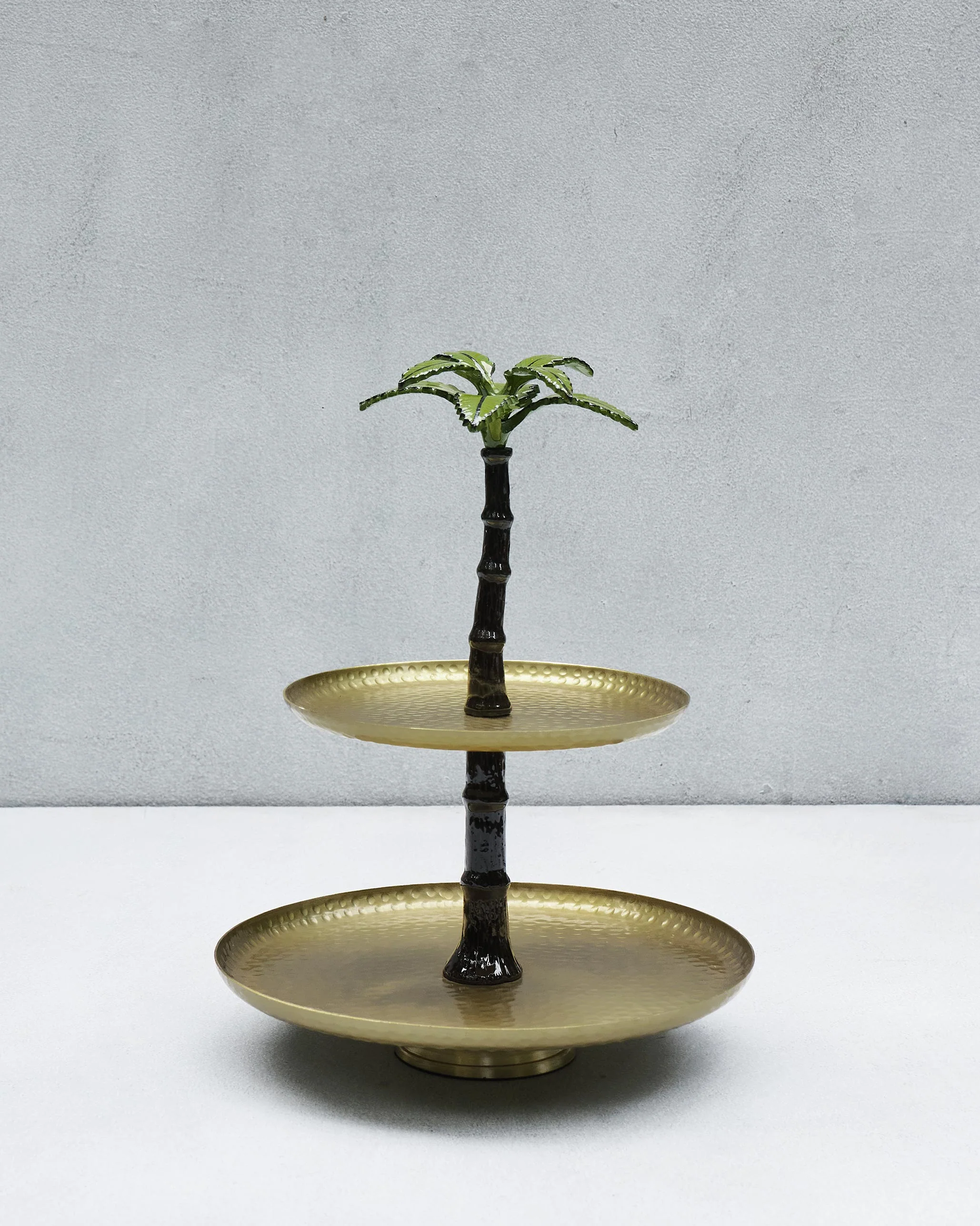 Gilded Palm Two Tier Cake Stand - Image 4