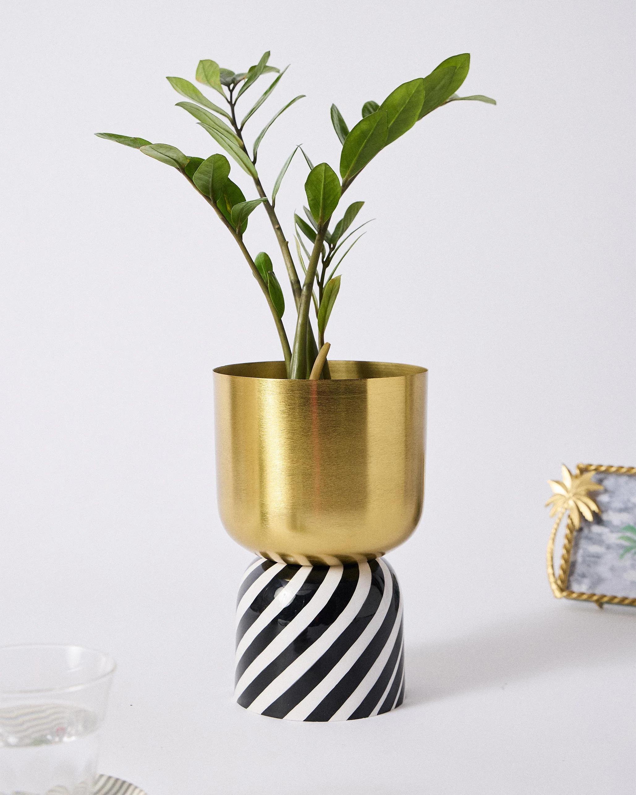 Gilded Stripes Planter - Image 4