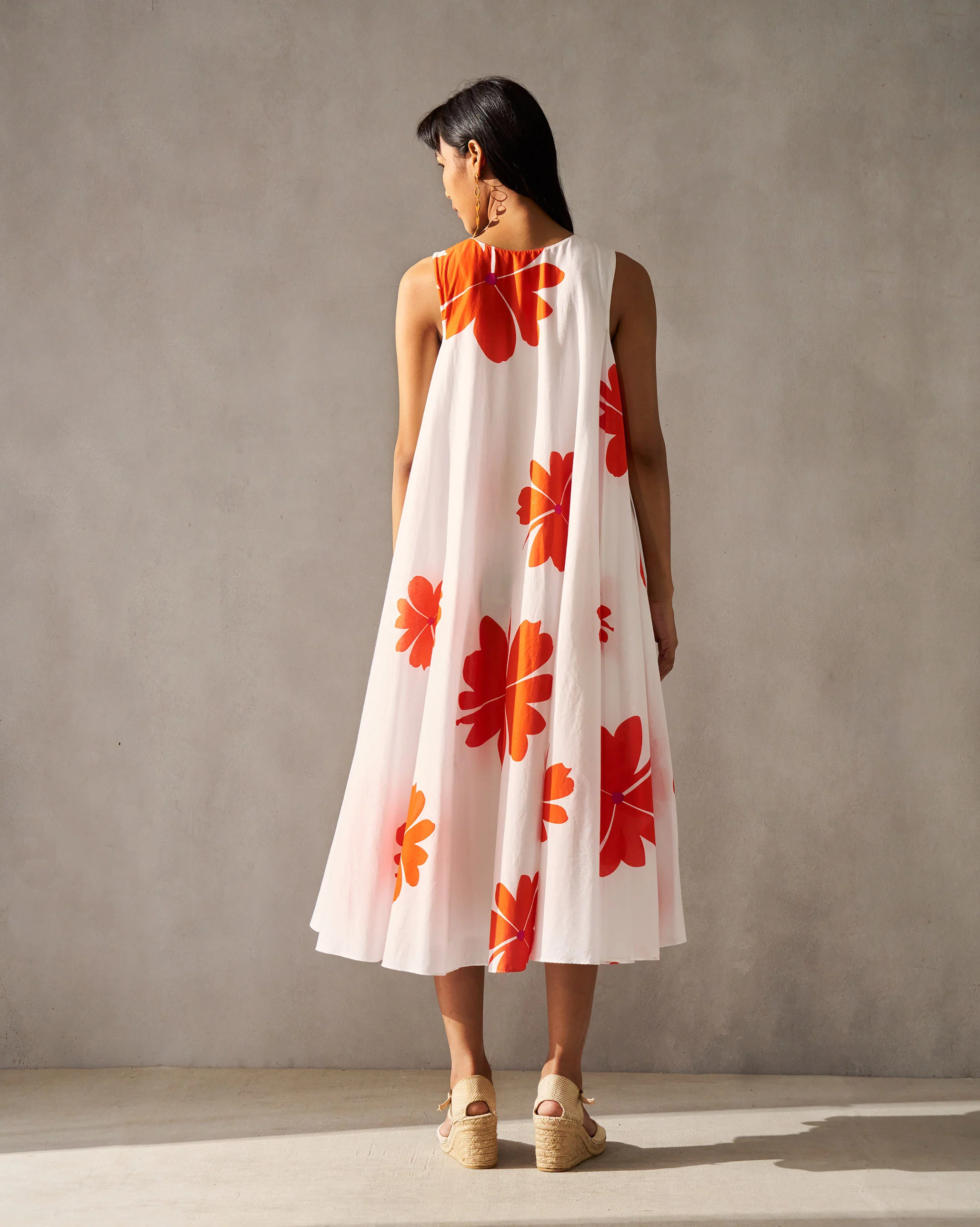 Gimlet Dress - White & Orange - Image 4