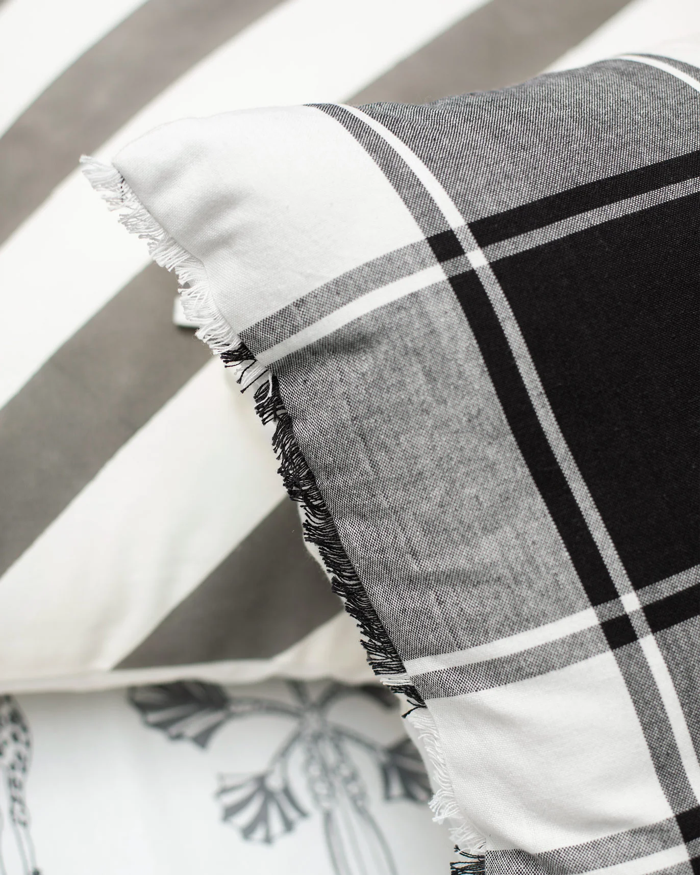 Gingham Cushion Cover - Image 2