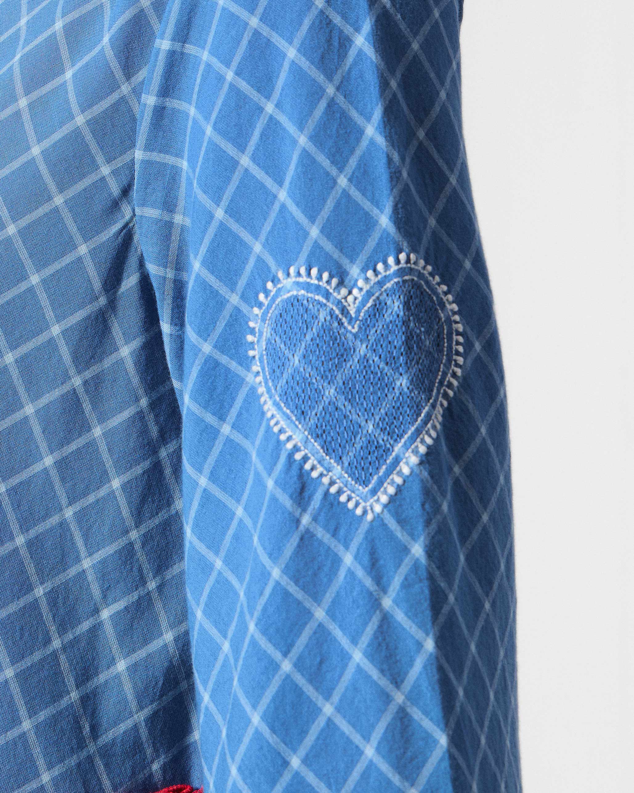 Giri Kurta - Blue & White Checks - Image 6