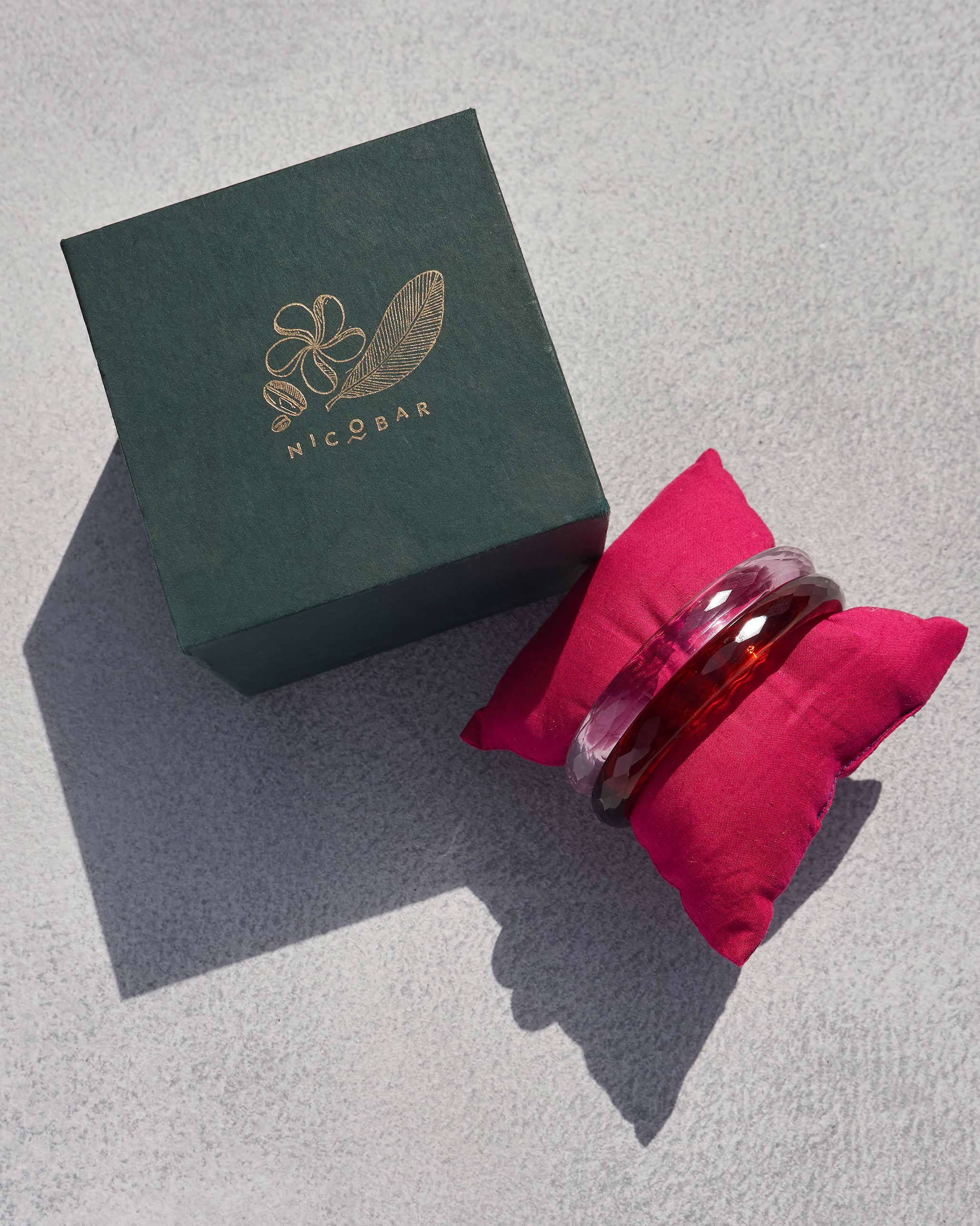 Glass Bangles - Pink & Maroon - Image 4