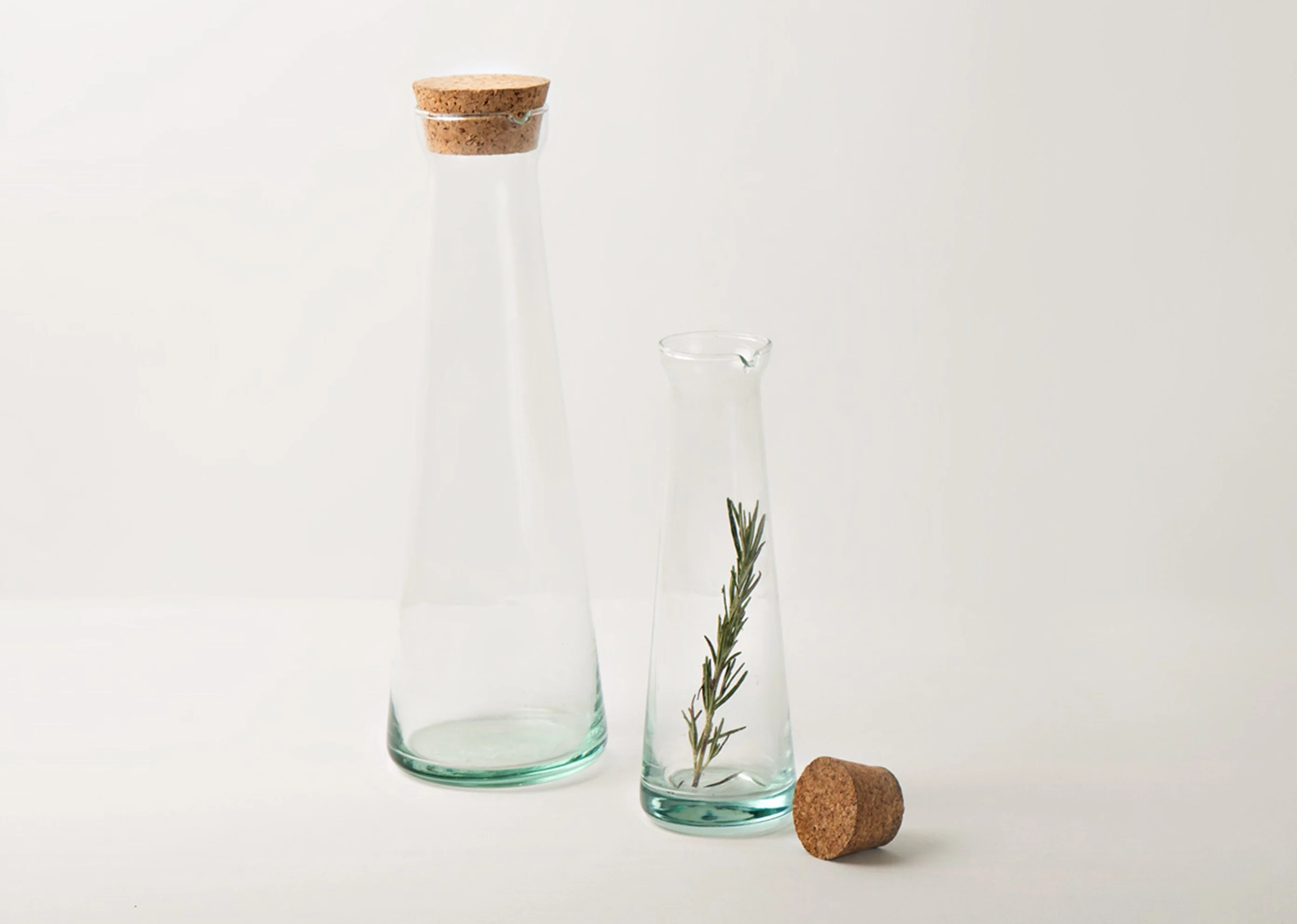 Glass Oil & Vinegar Bottle Small - Image 3