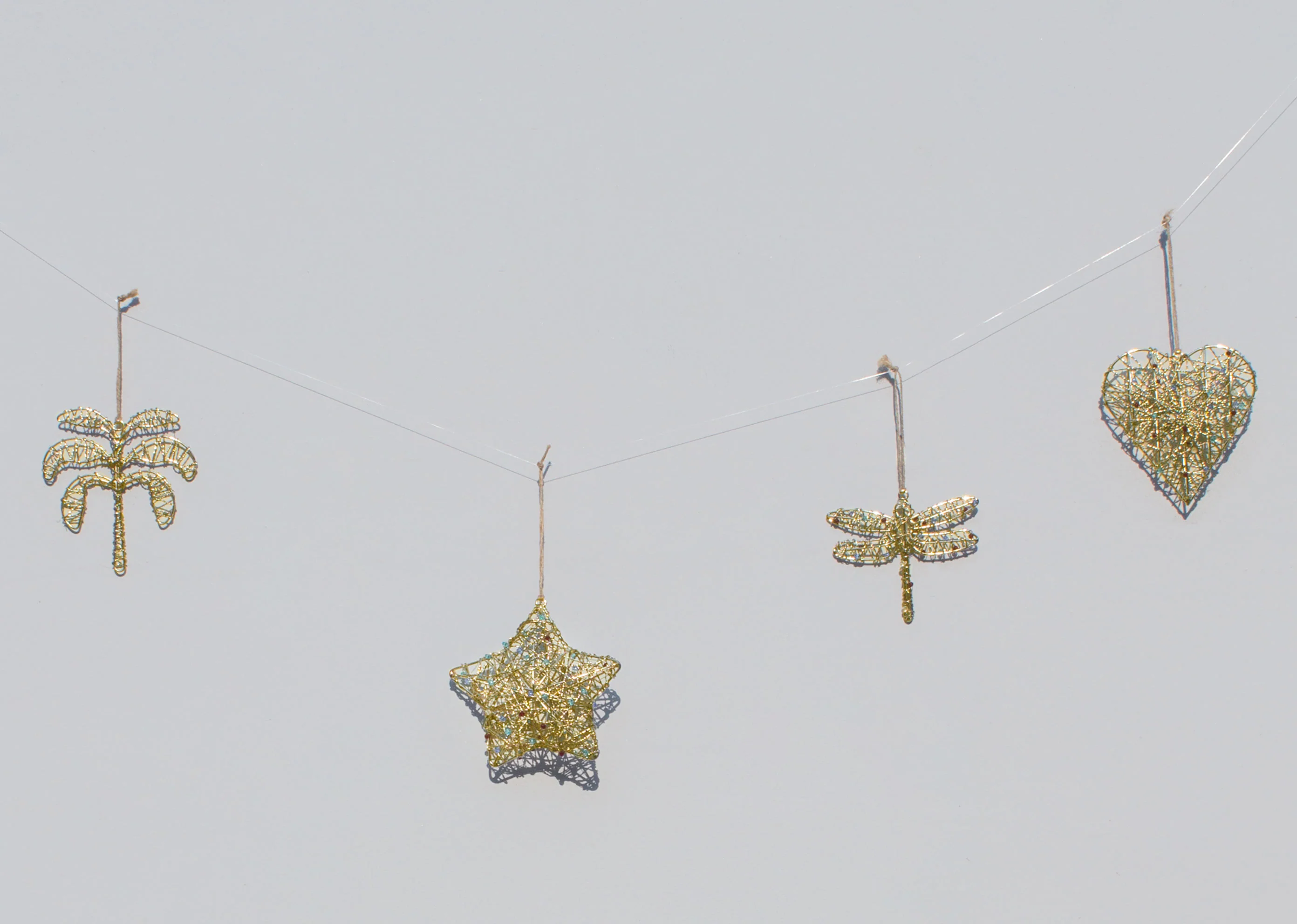 Gold Christmas Ornament Set - Image 3