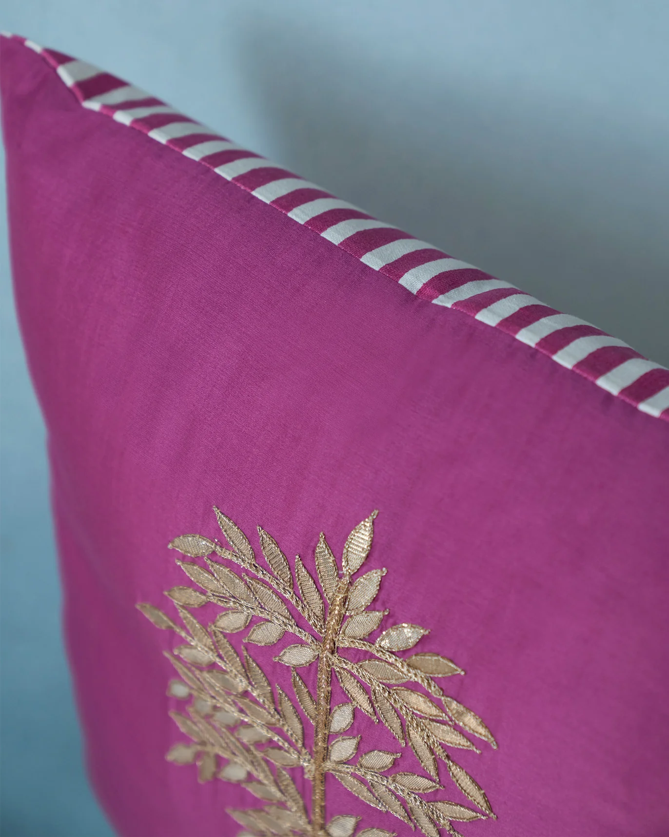 Golden Palm Cushion Cover - Purple - Image 2