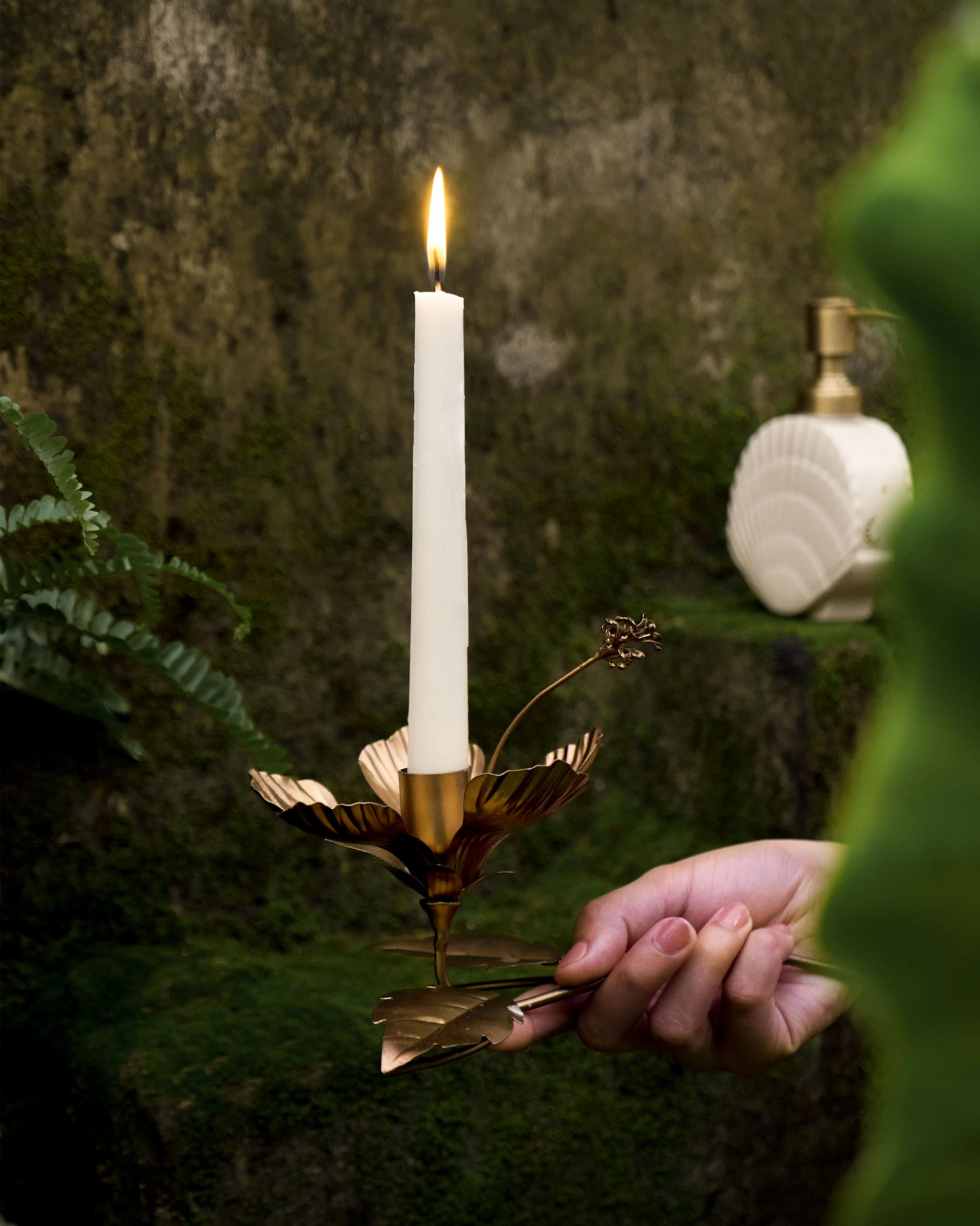 Gudhal Candle Holder - Gold - Image 6
