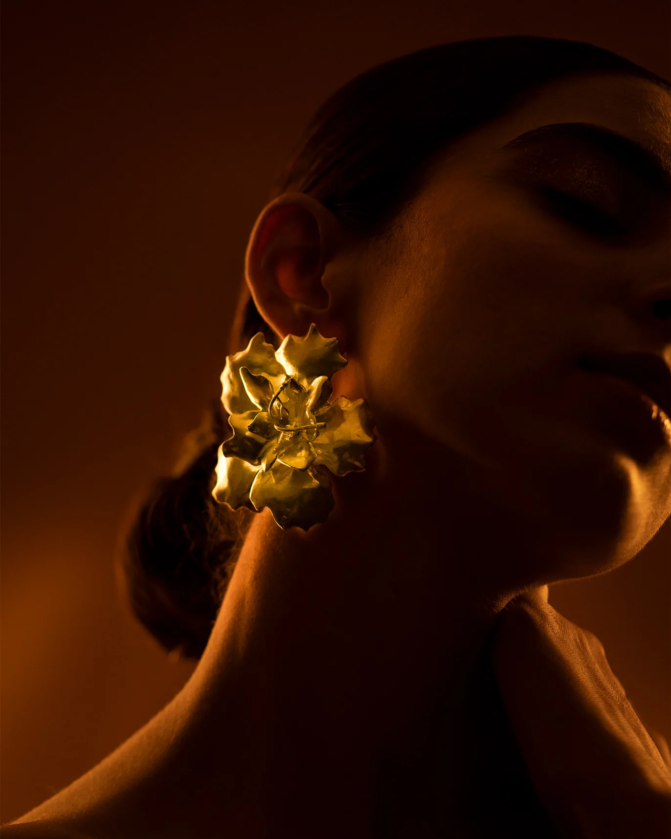 Gudhal Earrings - Gold - Image 3