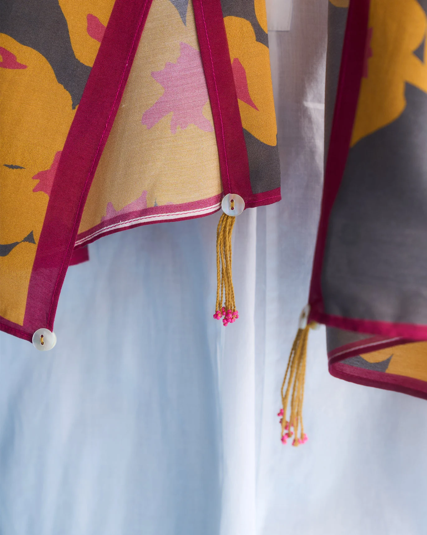 Gudhal Scarf - Grey & Ochre - Image 3