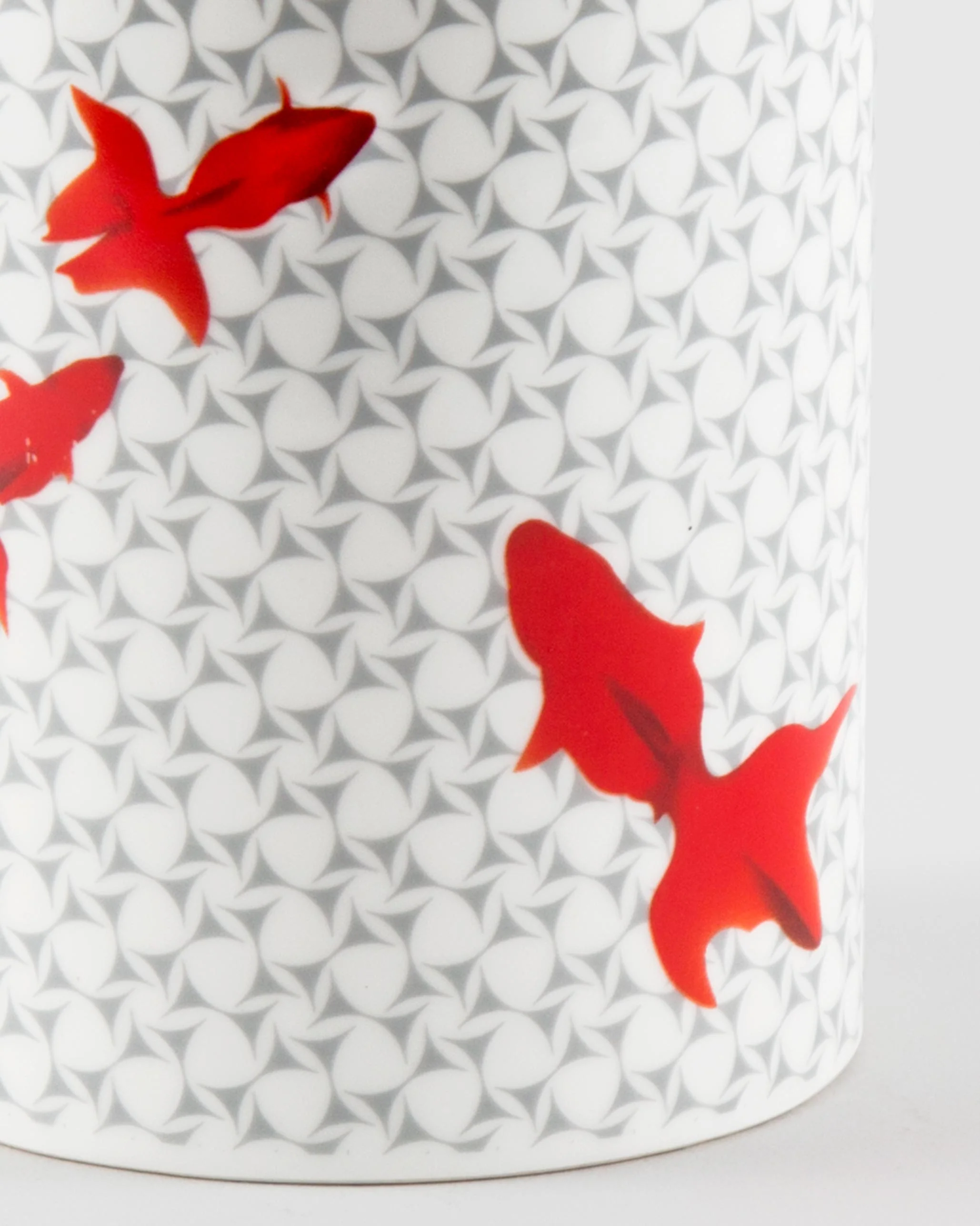 Guppy Shup Flame Mug - Red & Grey - Image 2