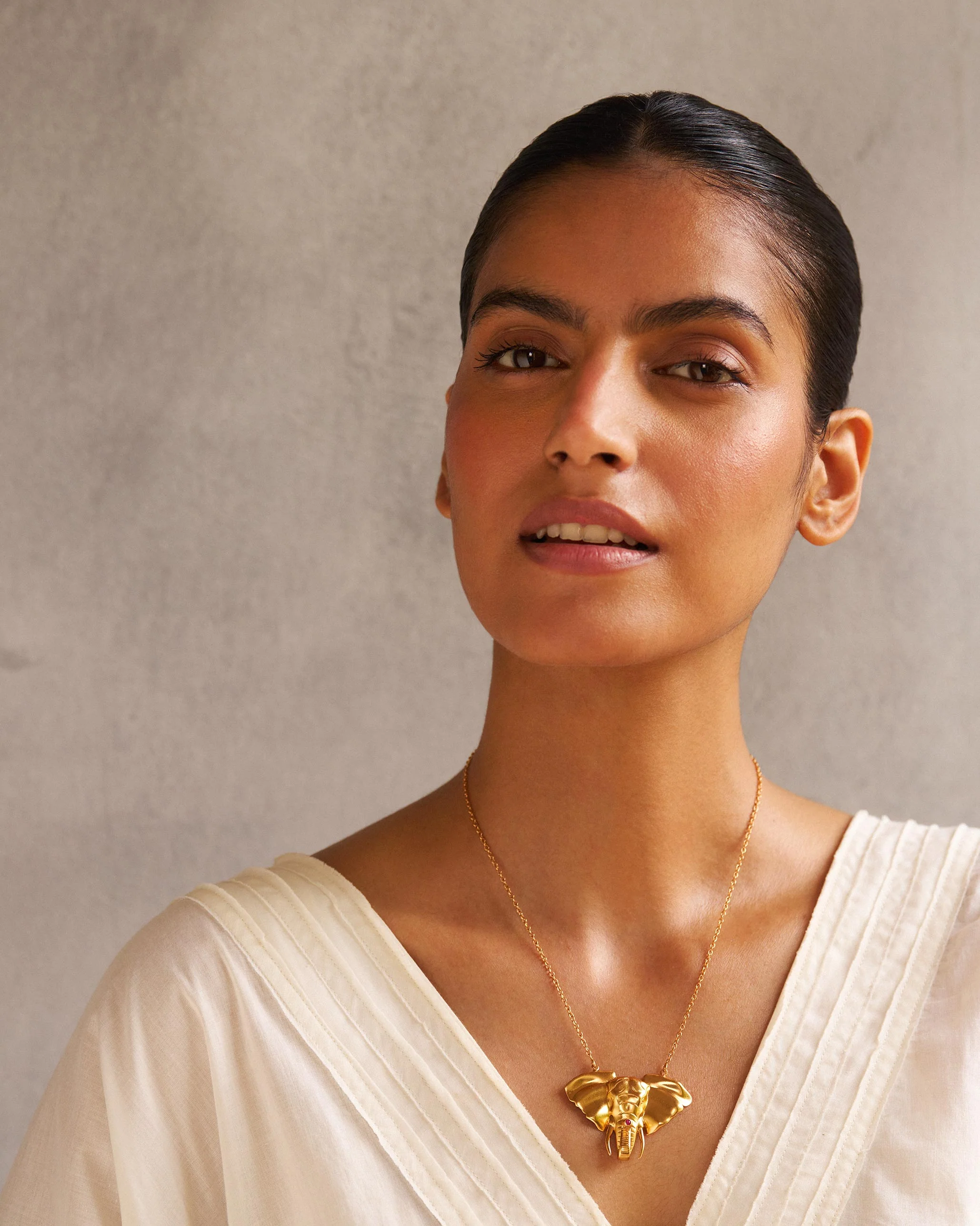 Haathi Necklace - Gold - Image 4