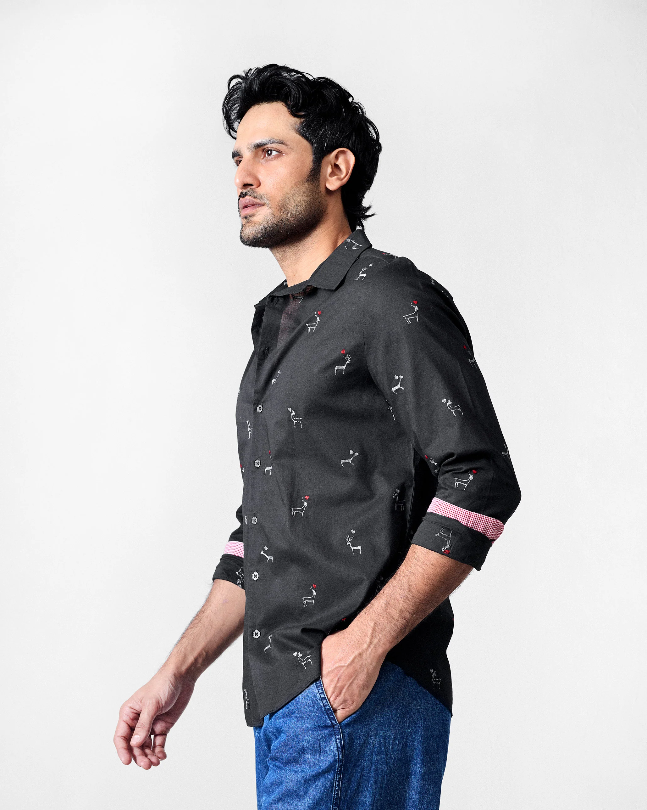 Hakuna Shirt - Black Embroidered - Image 2