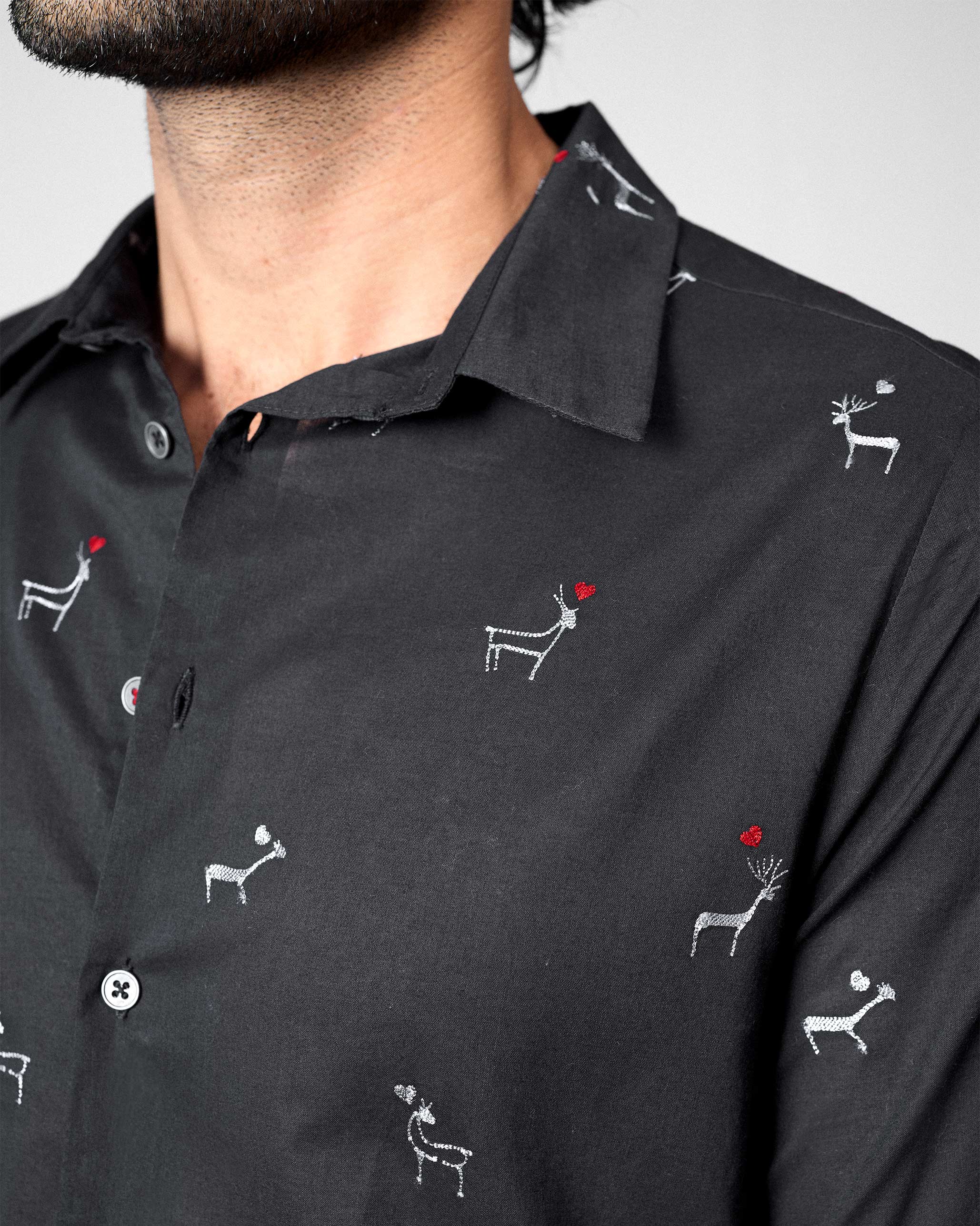 Hakuna Shirt - Black Embroidered - Image 5