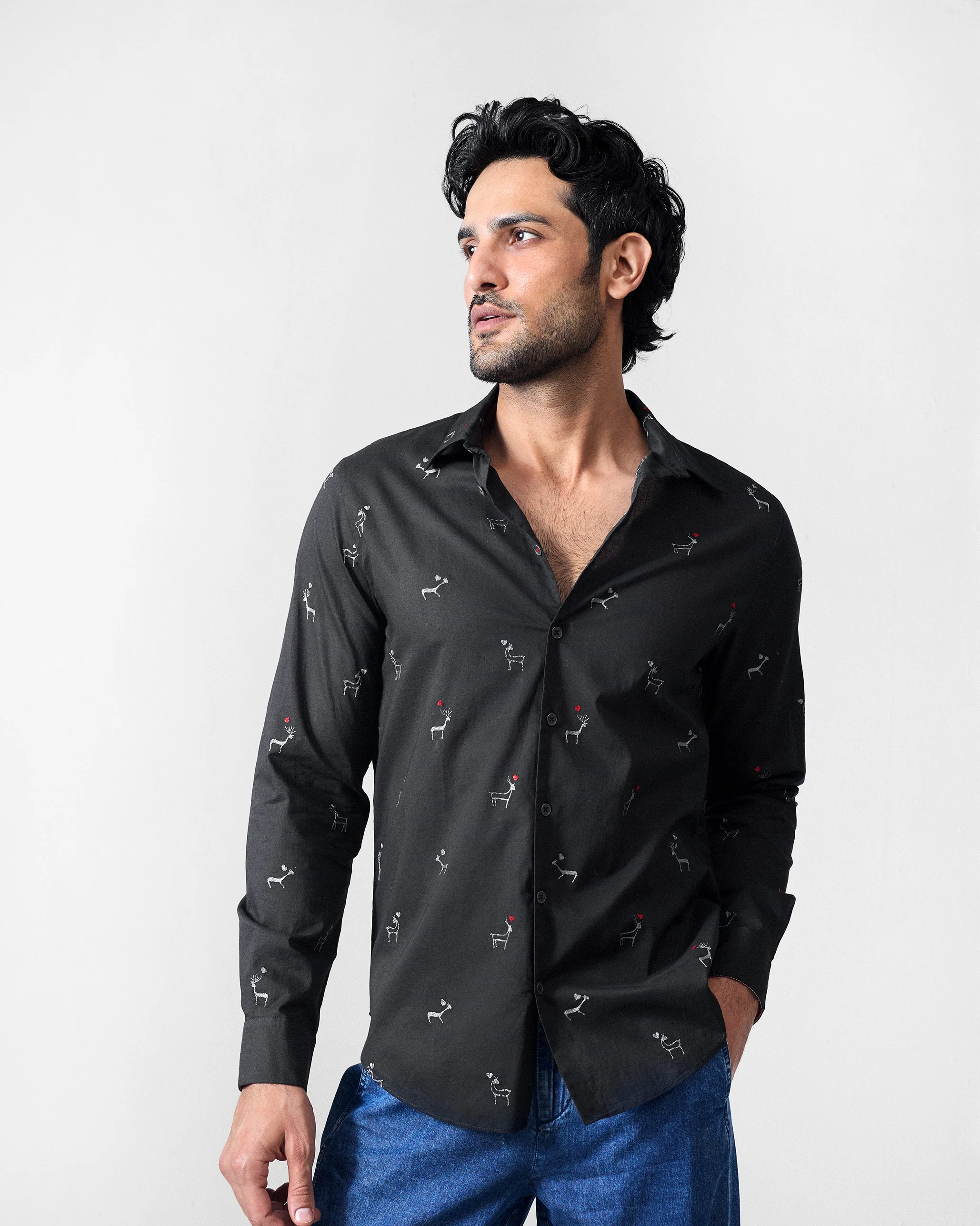 Hakuna Shirt - Black Embroidered - Image 6