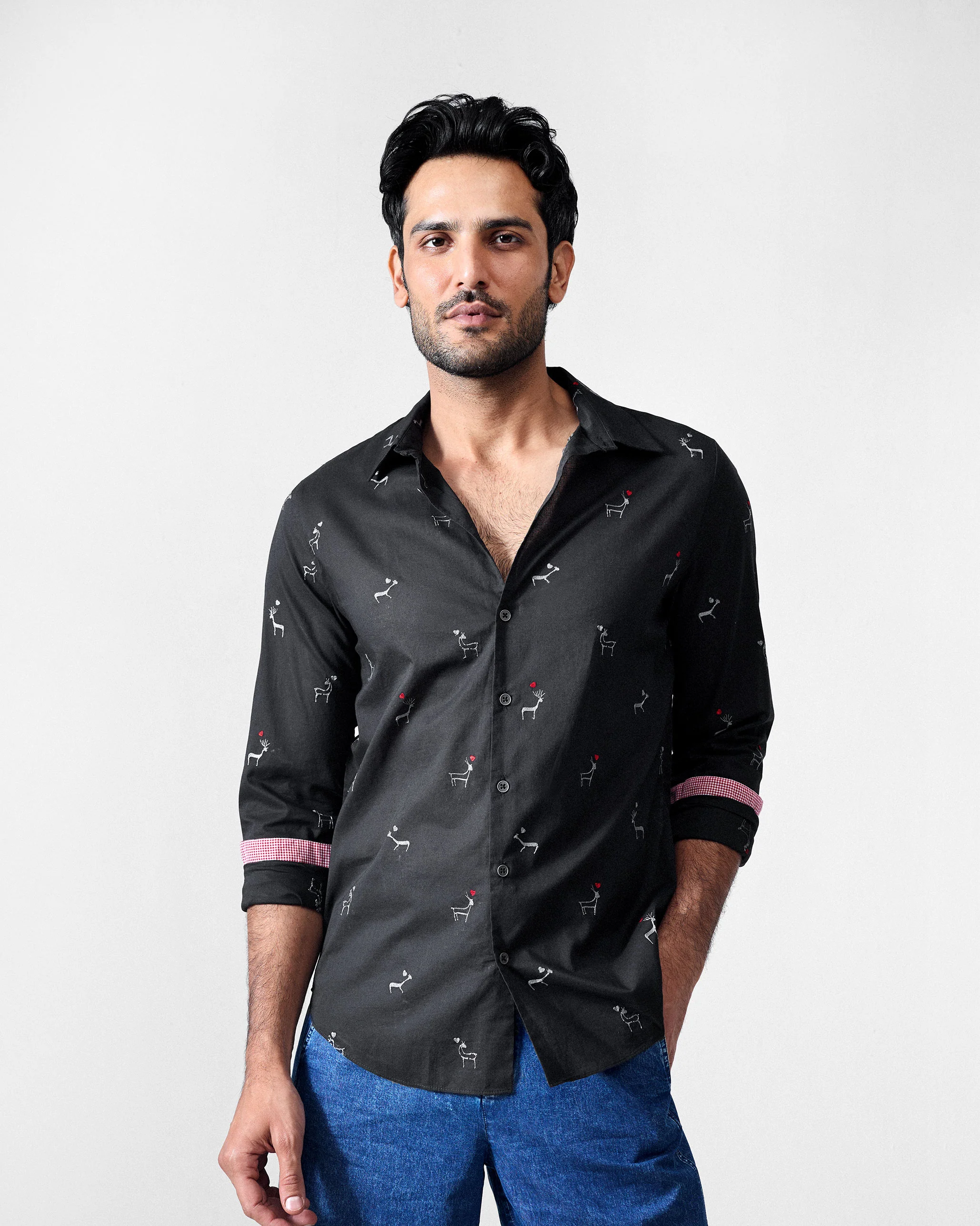 Hakuna Shirt - Black Embroidered - Image 7
