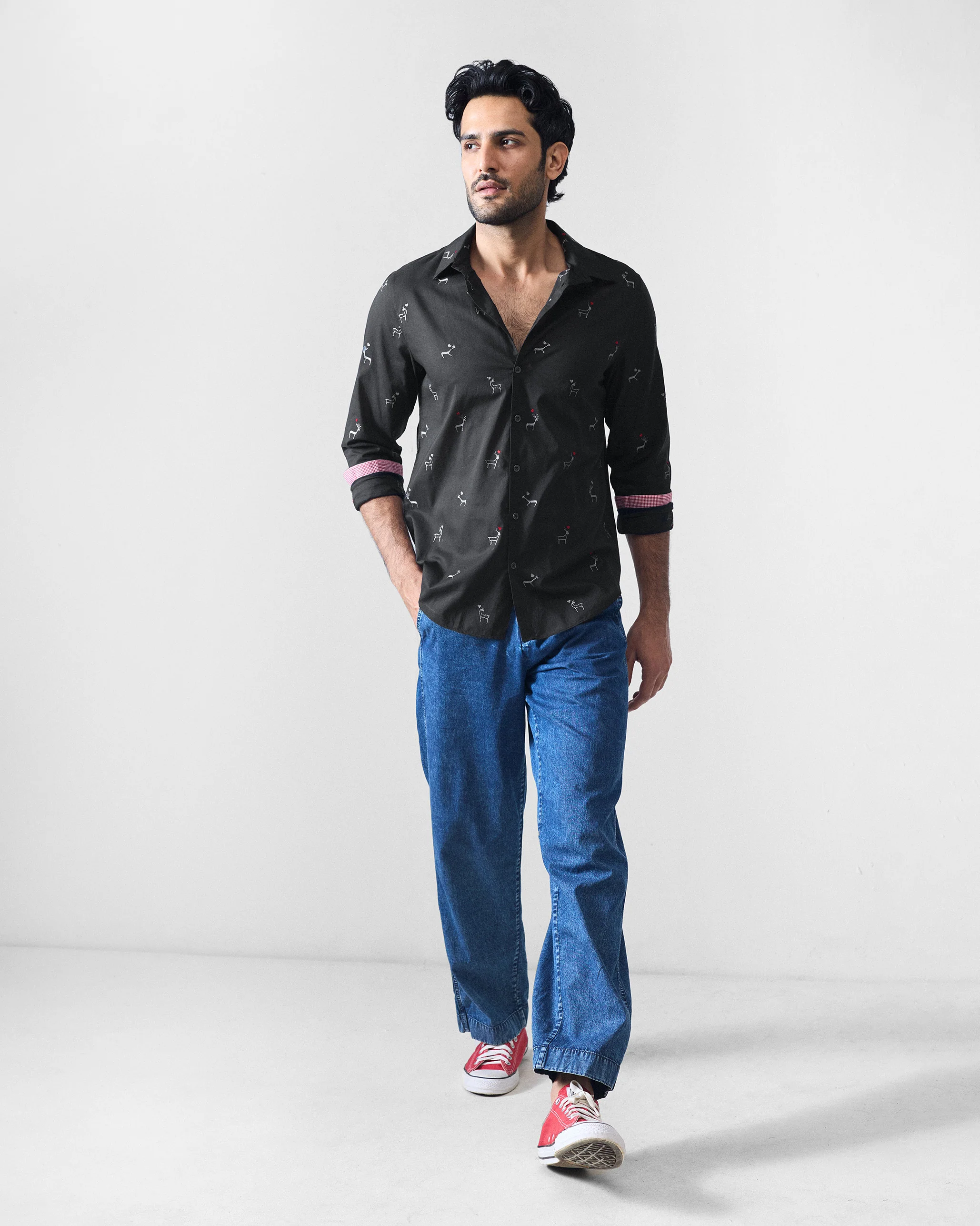 Hakuna Shirt - Black Embroidered - Image 8