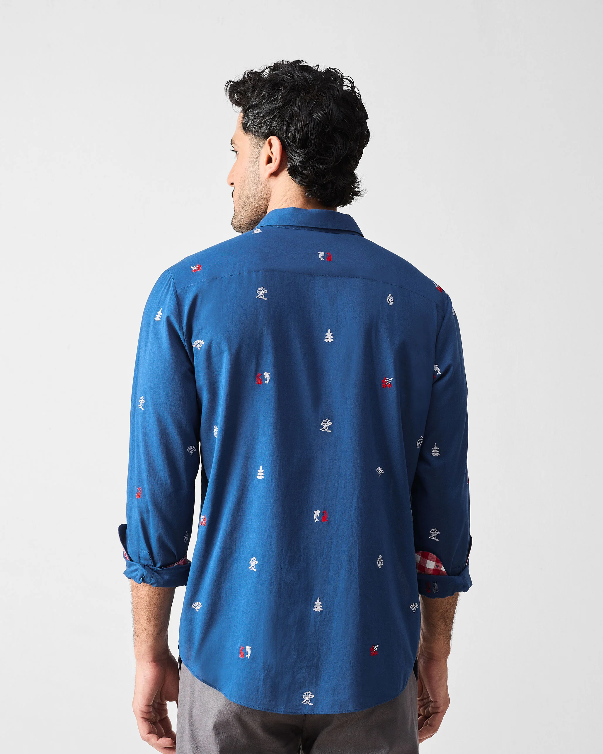 Hakuna Shirt - Dark Blue Embroidered - Image 3