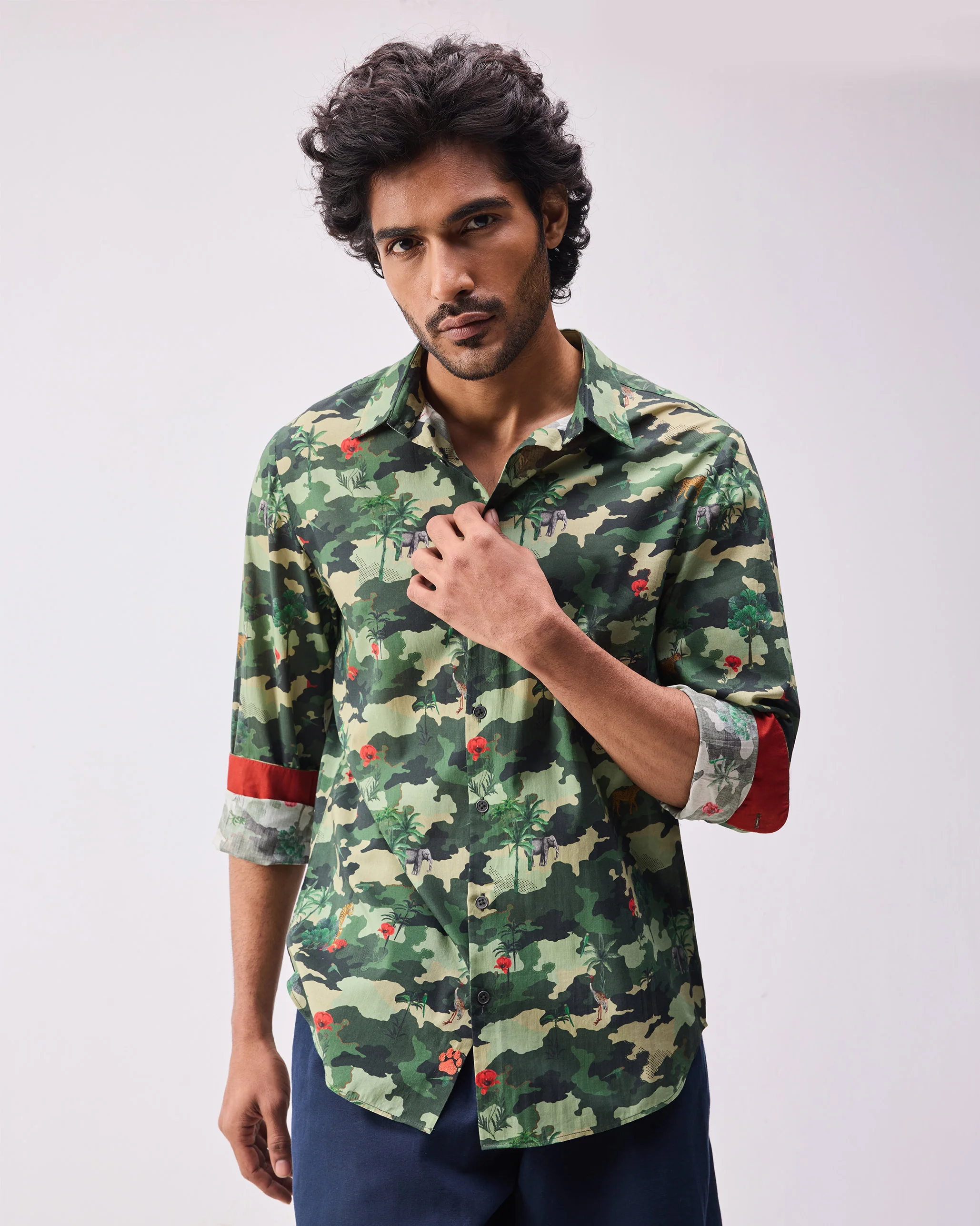 Hakuna Shirt - Dark Green Print - Image 5