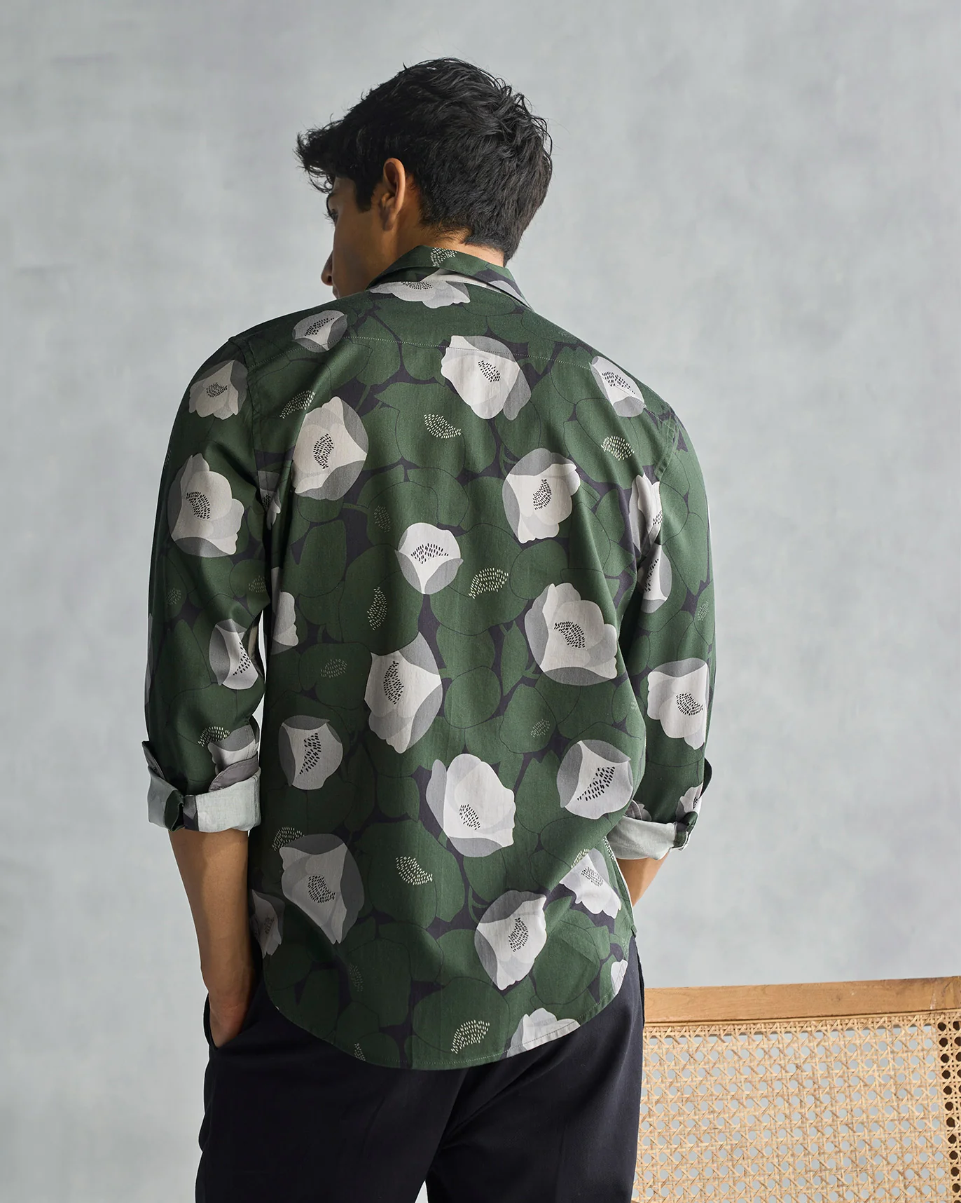Hakuna Shirt - Grey & Olive - Image 4
