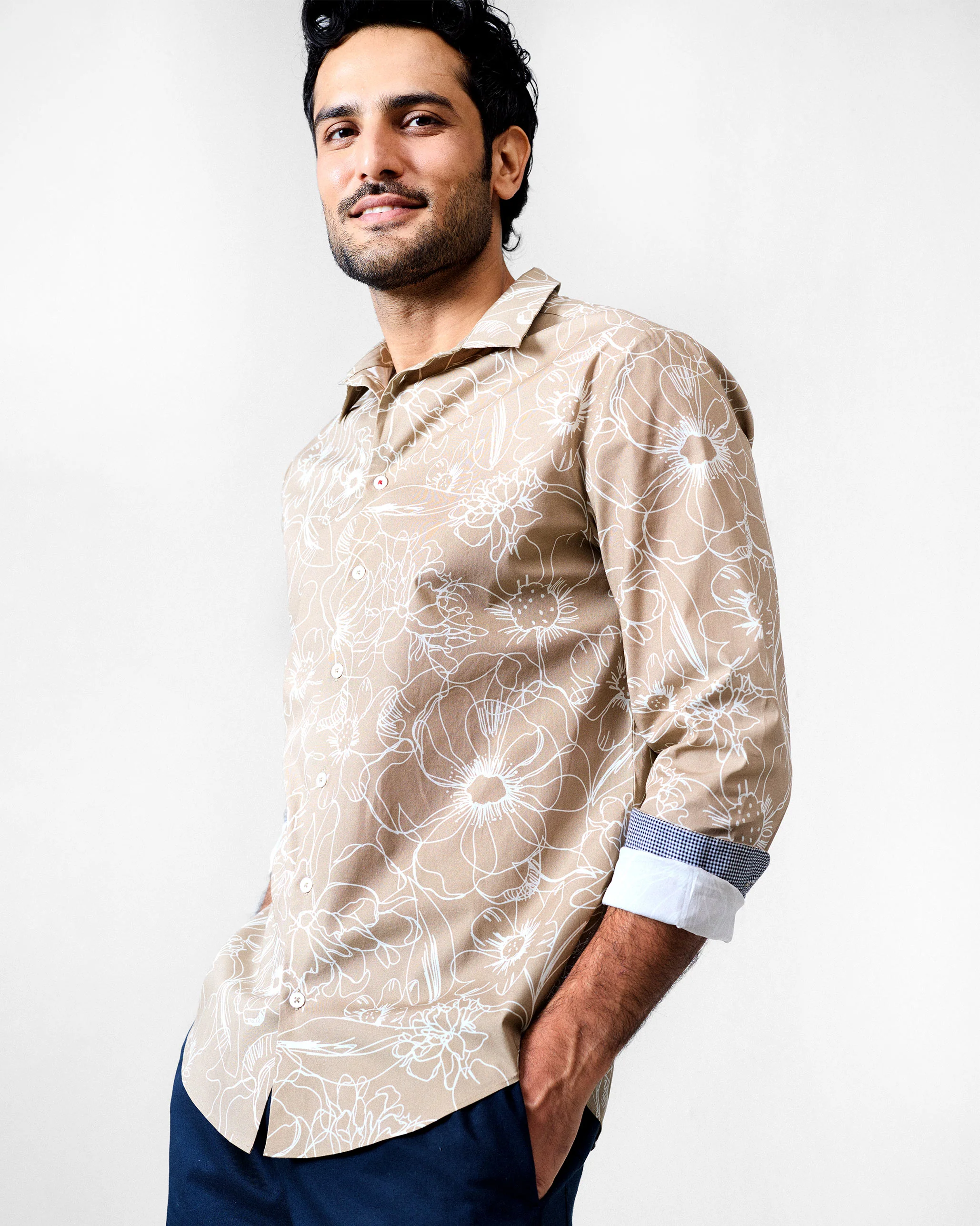Hakuna Shirt - Light Brown Printed - Image 2
