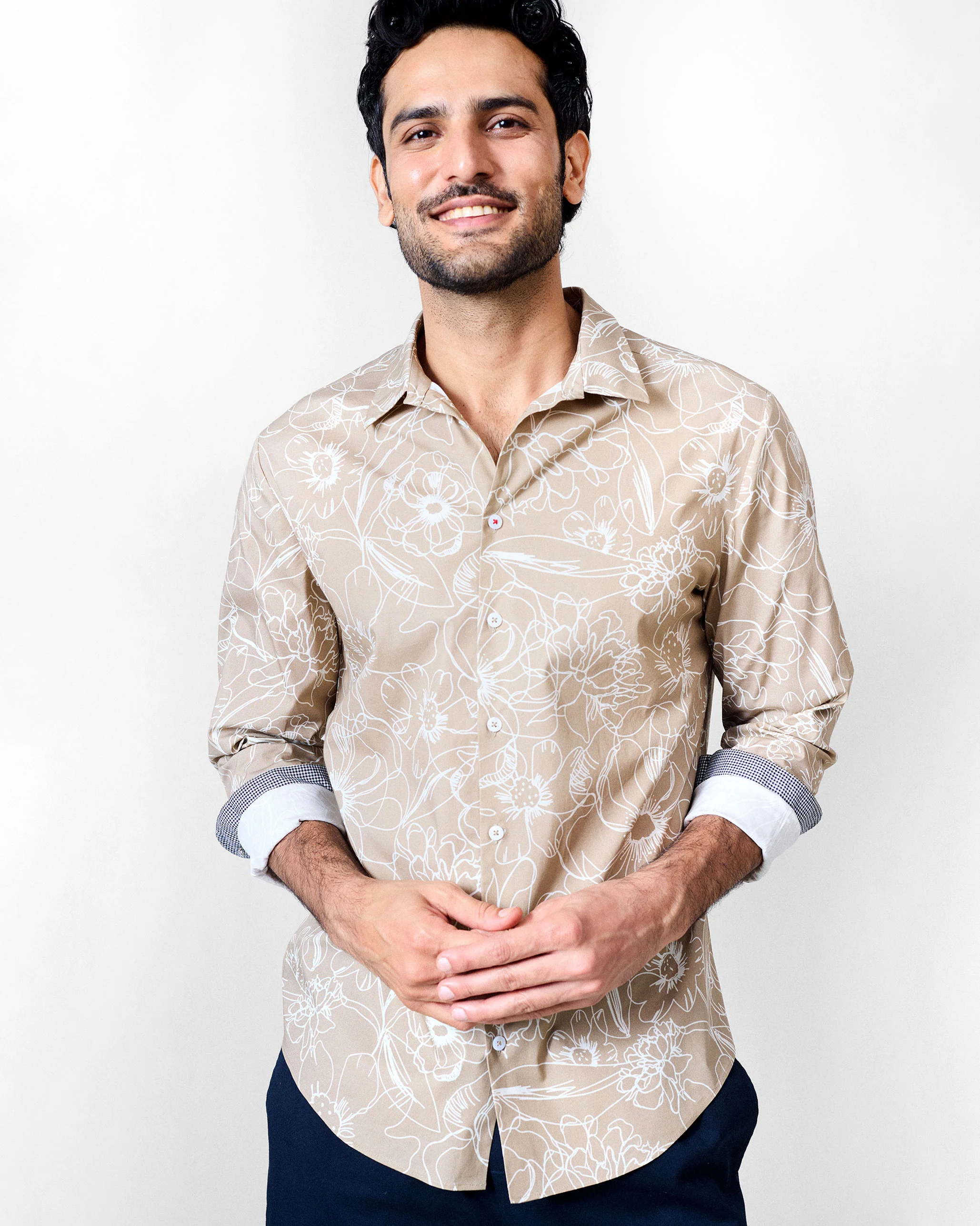 Hakuna Shirt - Light Brown Printed - Image 7