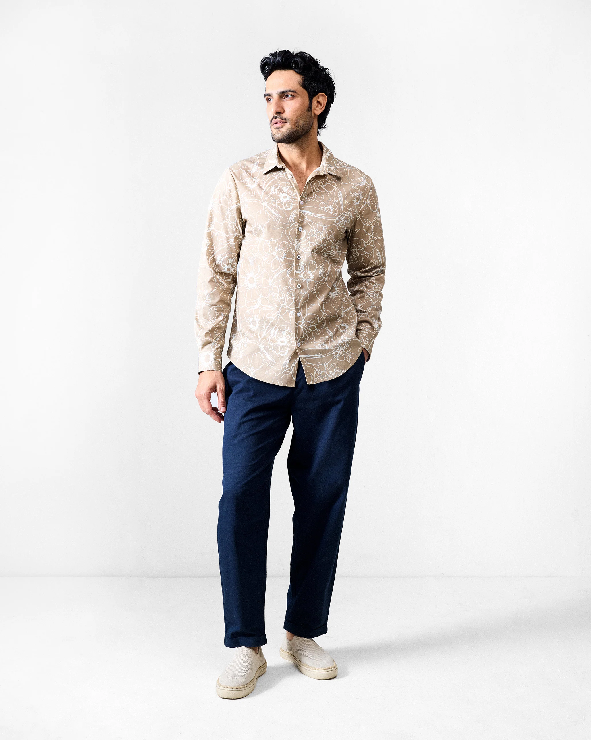 Hakuna Shirt - Light Brown Printed - Image 8