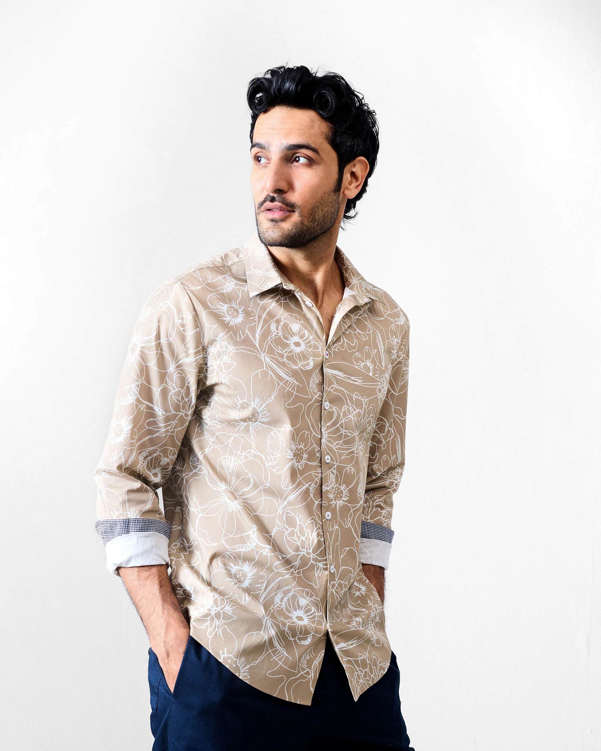 Hakuna Shirt - Light Brown Printed - Image 9