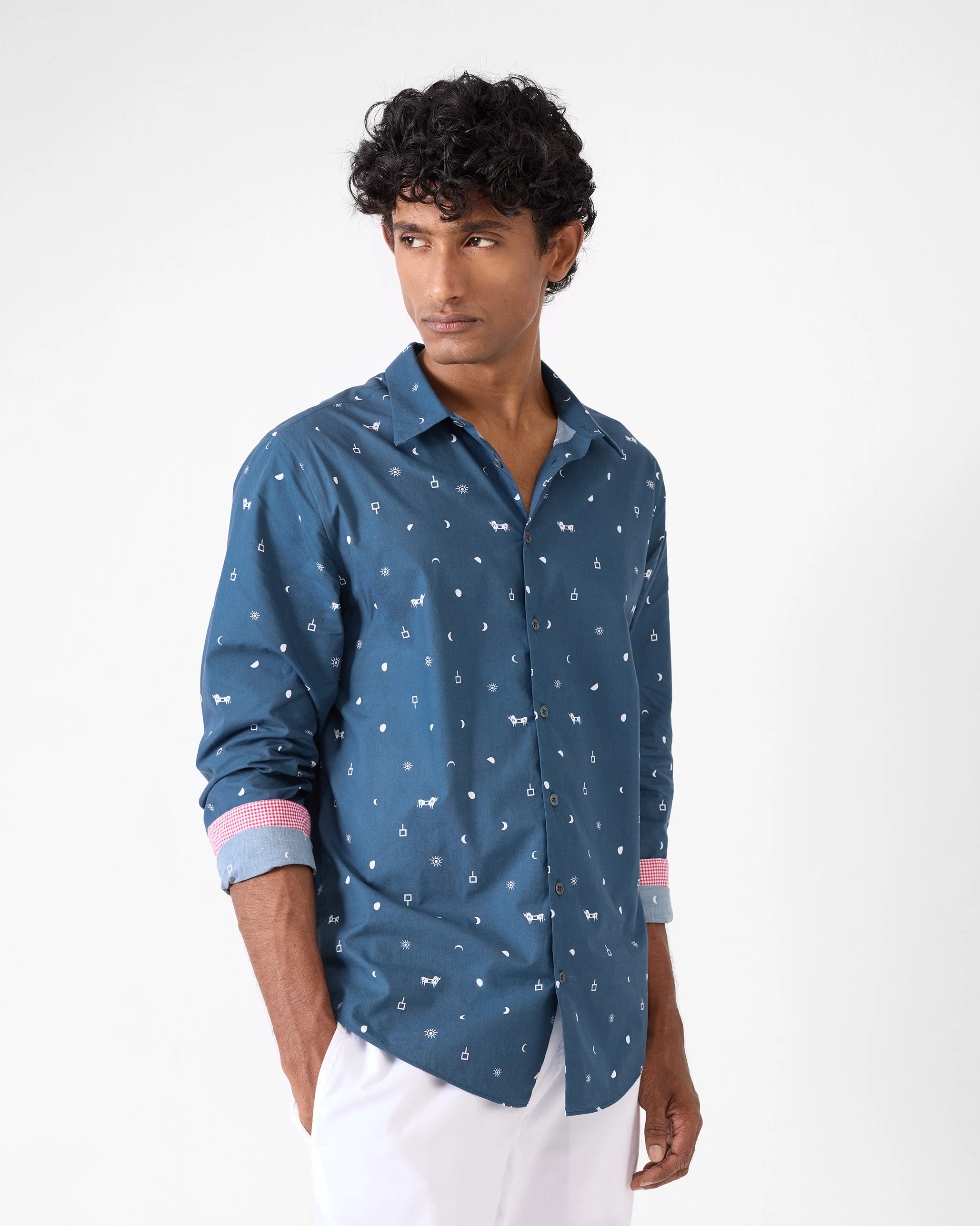 Hakuna Shirt - Navy Print - Image 3