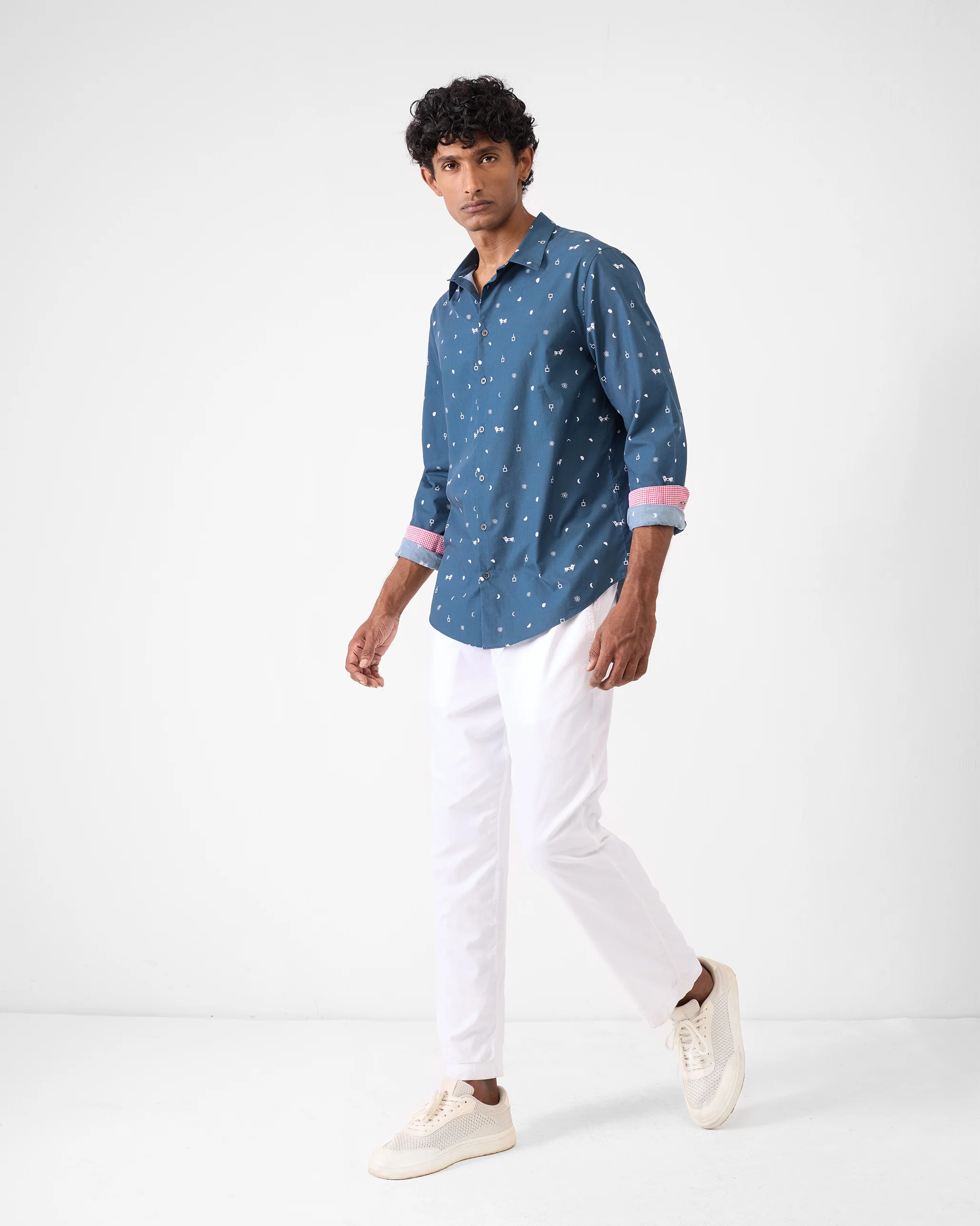 Hakuna Shirt - Navy Print - Image 6