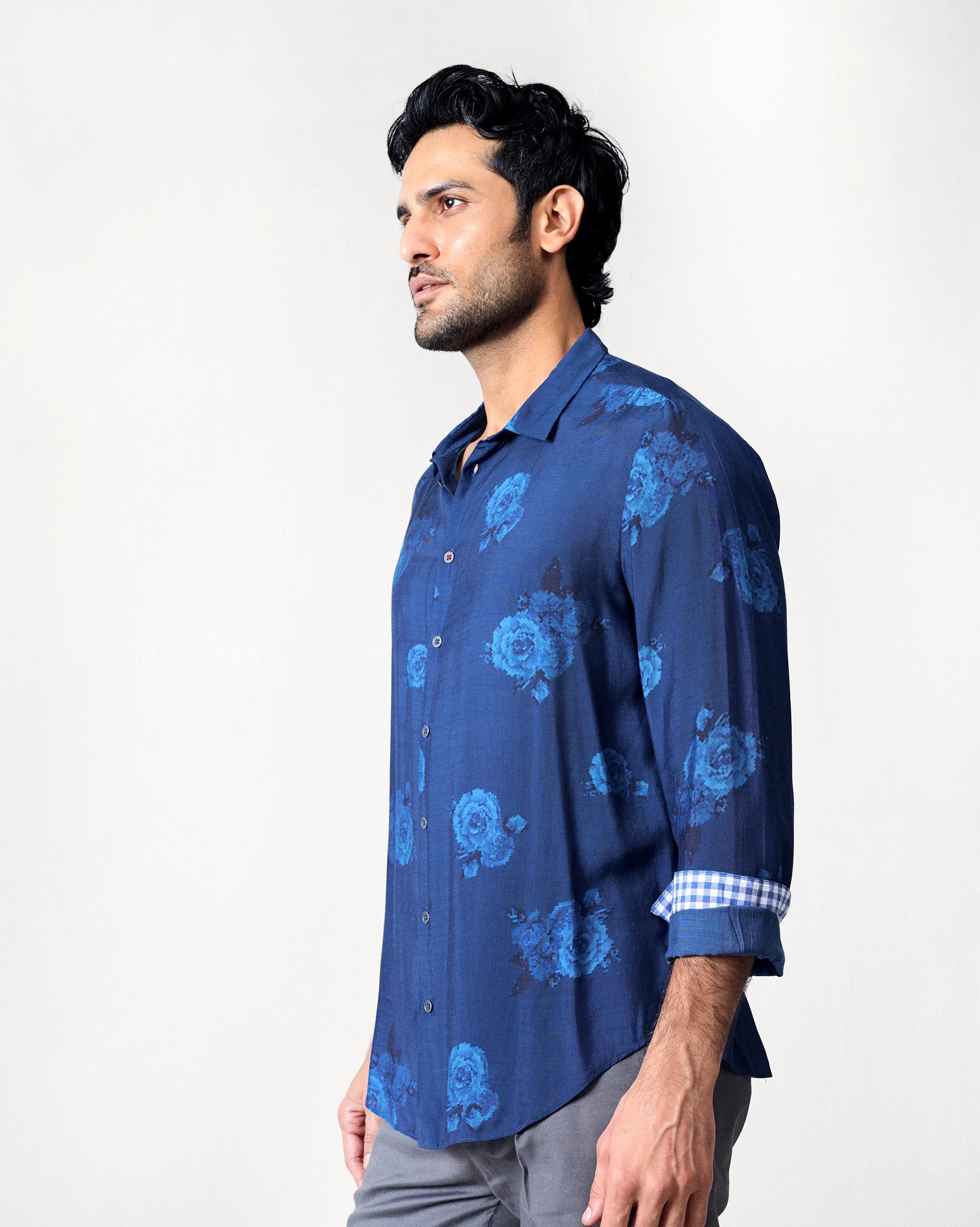 Hakuna Shirt - Navy Printed - Image 2