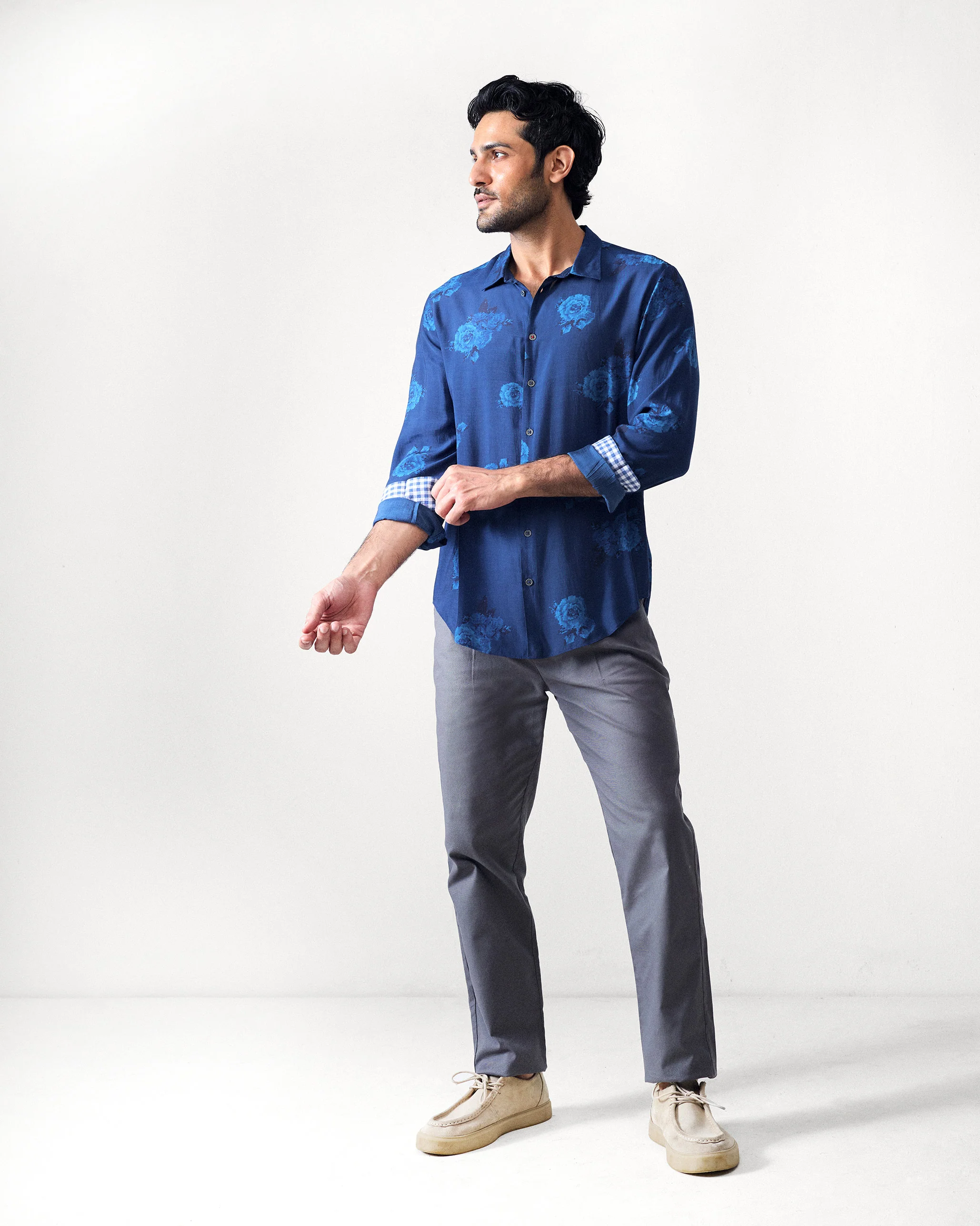 Hakuna Shirt - Navy Printed - Image 6