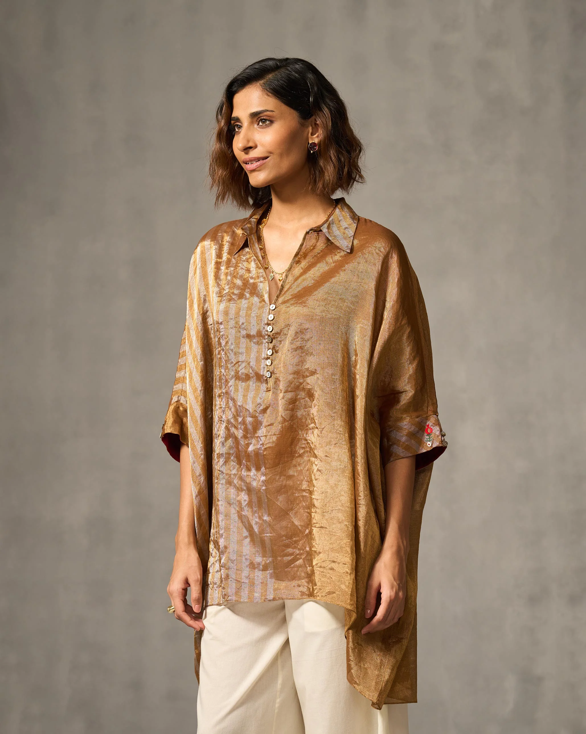 Hala Tunic - Gold & Silver - Image 4