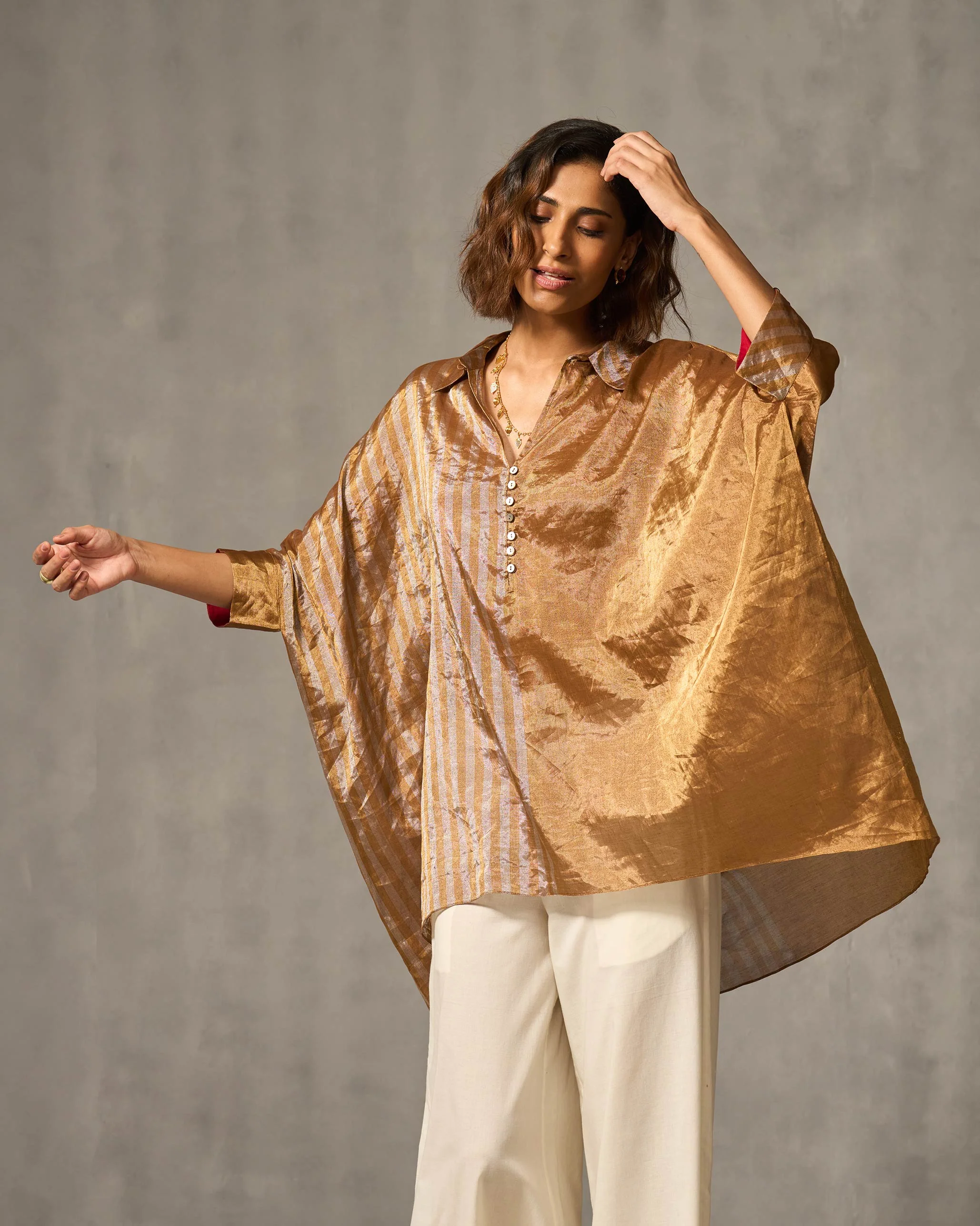 Hala Tunic - Gold & Silver - Image 6
