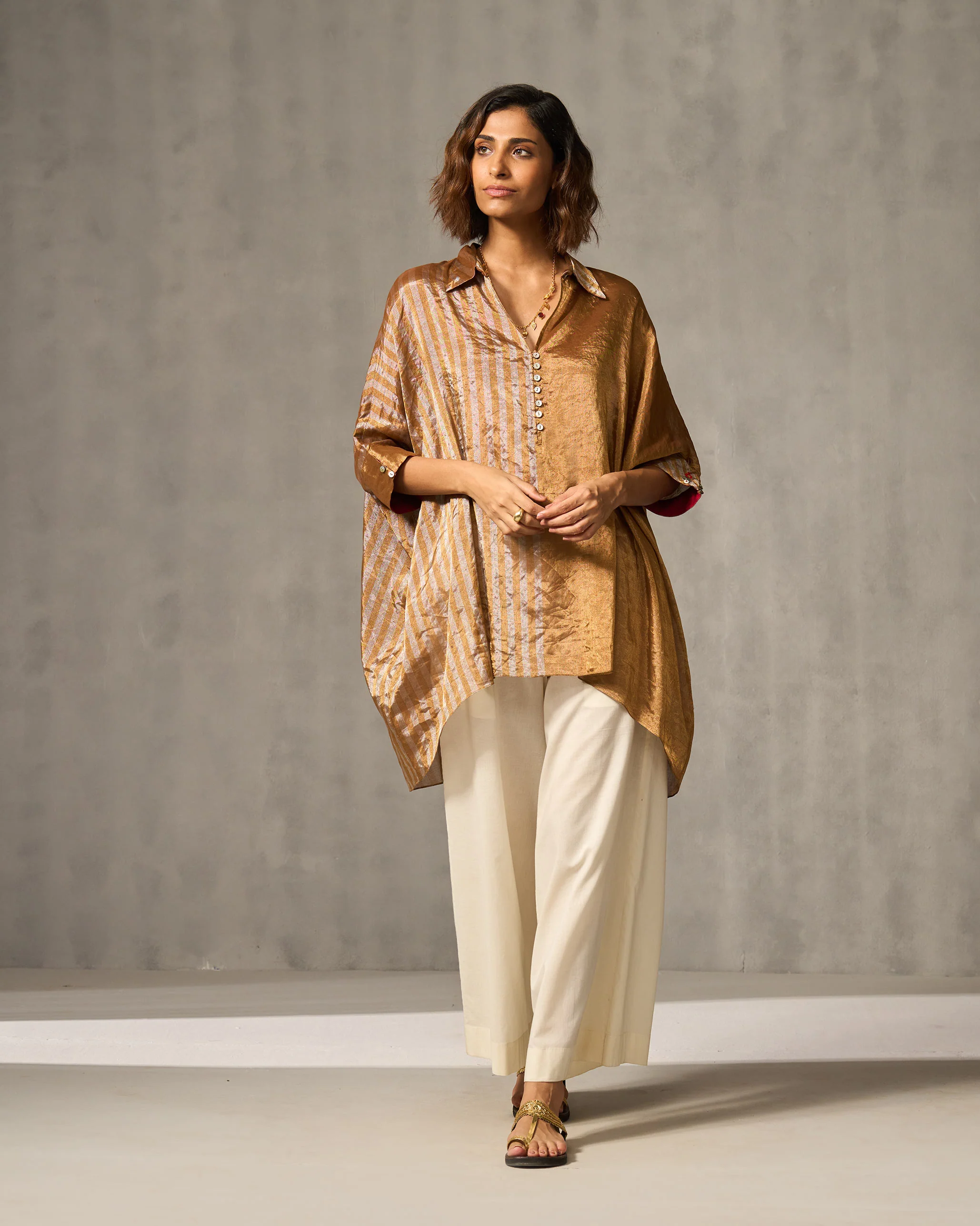 Hala Tunic - Gold & Silver - Image 7