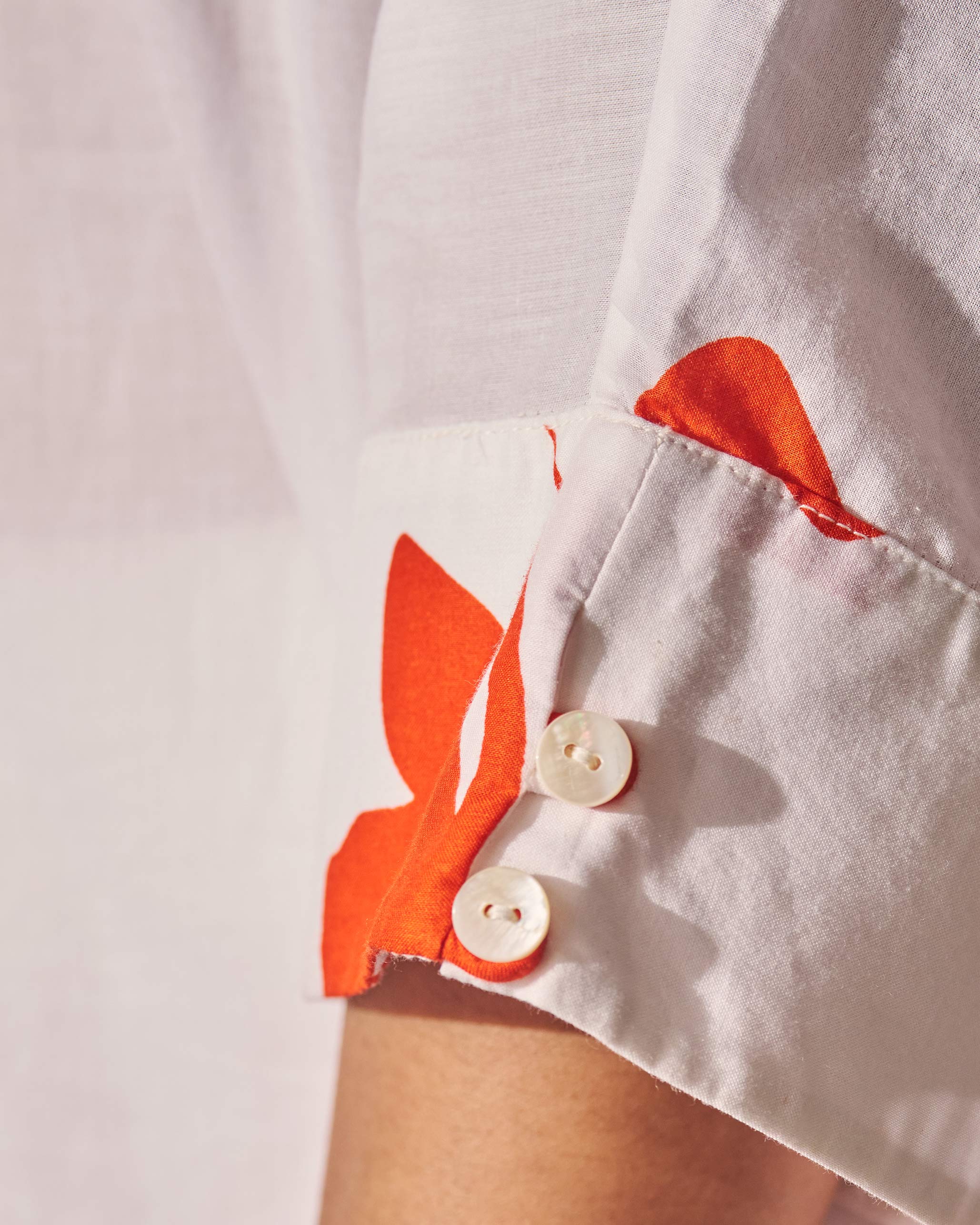 Hala Tunic - White & Orange - Image 3