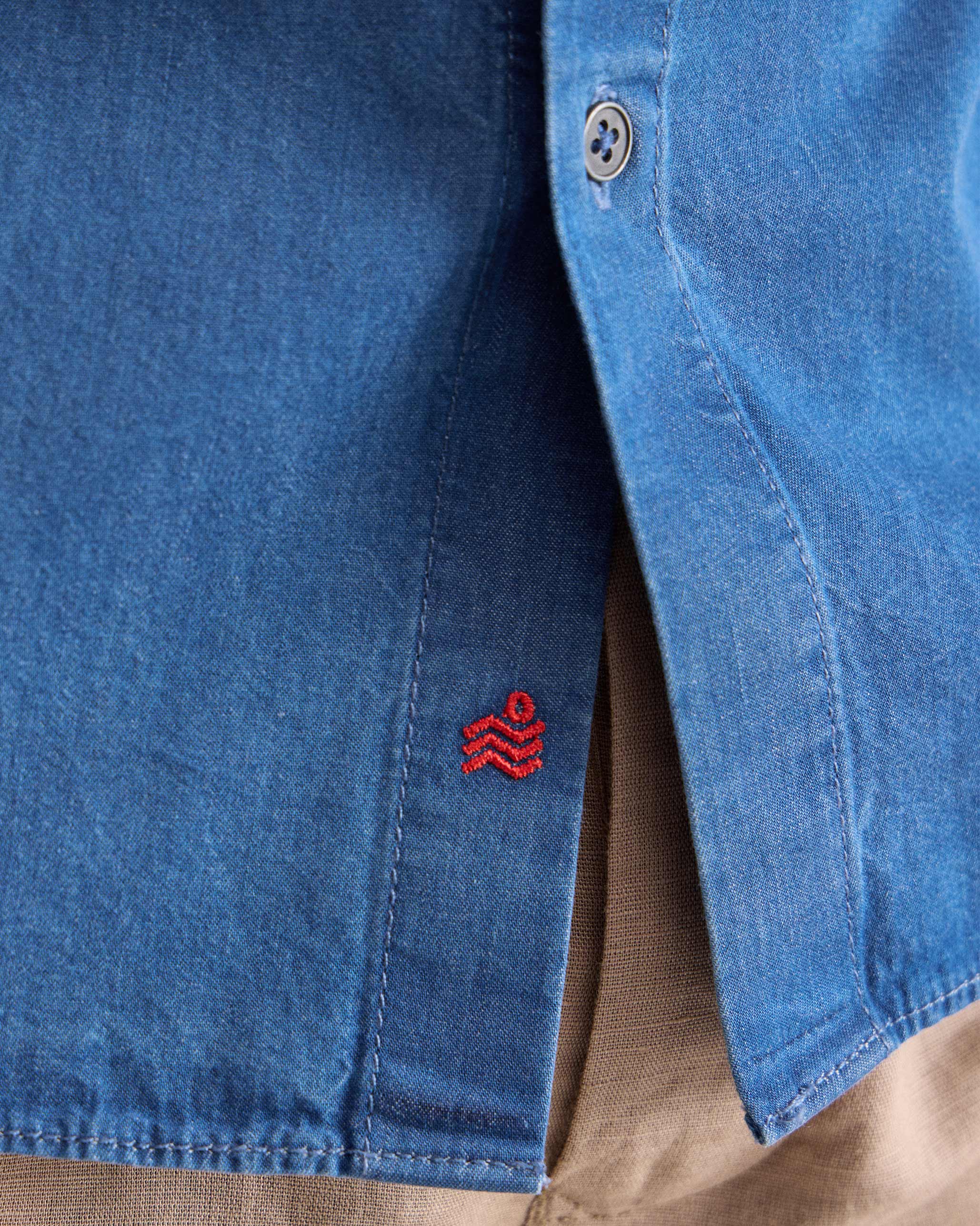 Half Sleeve Shirt - Denim - Image 5