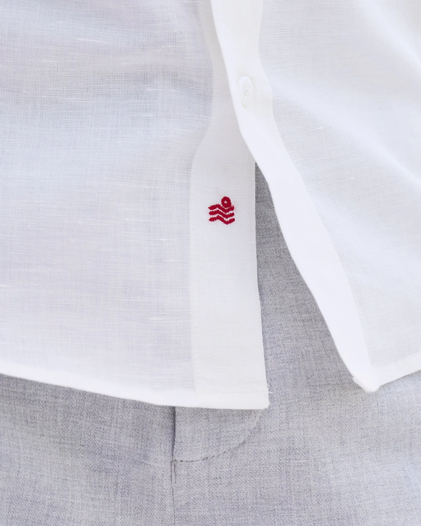 Half Sleeve Shirt - Ivory - Image 2