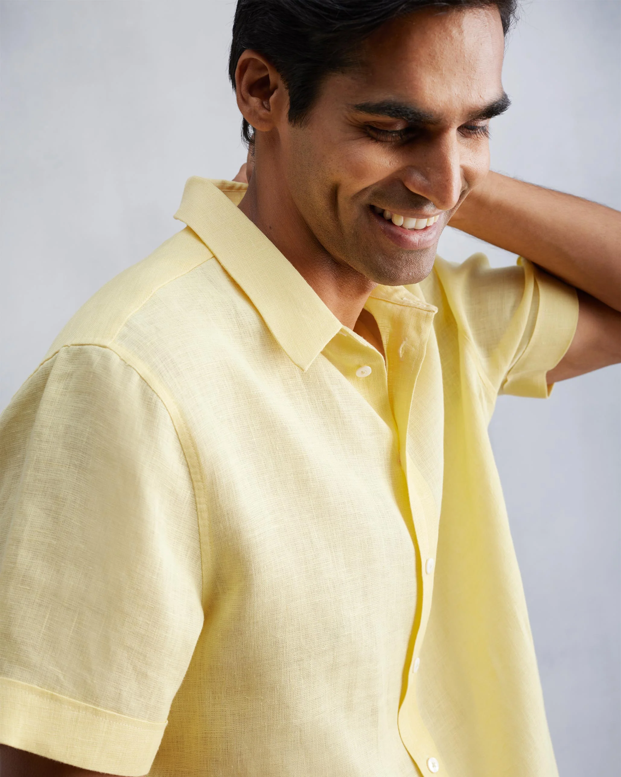 Half Sleeve Shirt - Lemon - Image 3