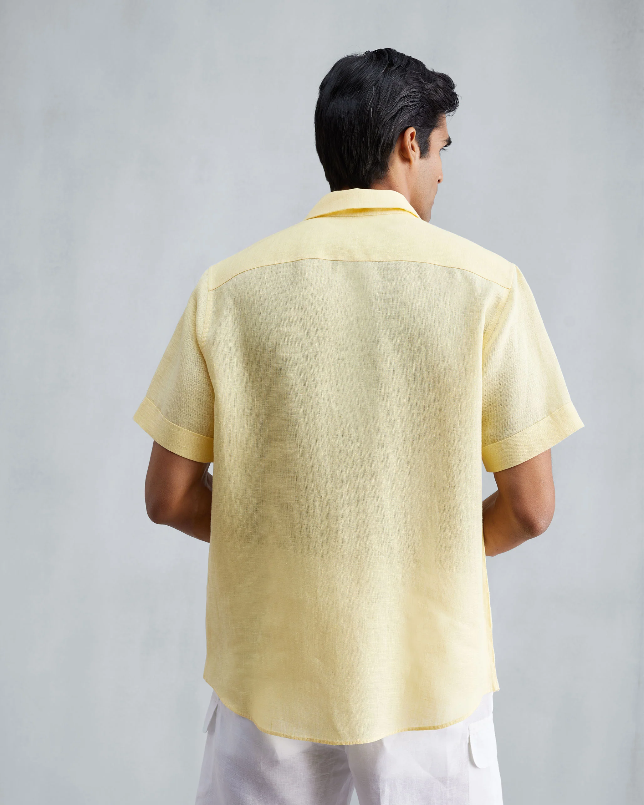 Half Sleeve Shirt - Lemon - Image 4