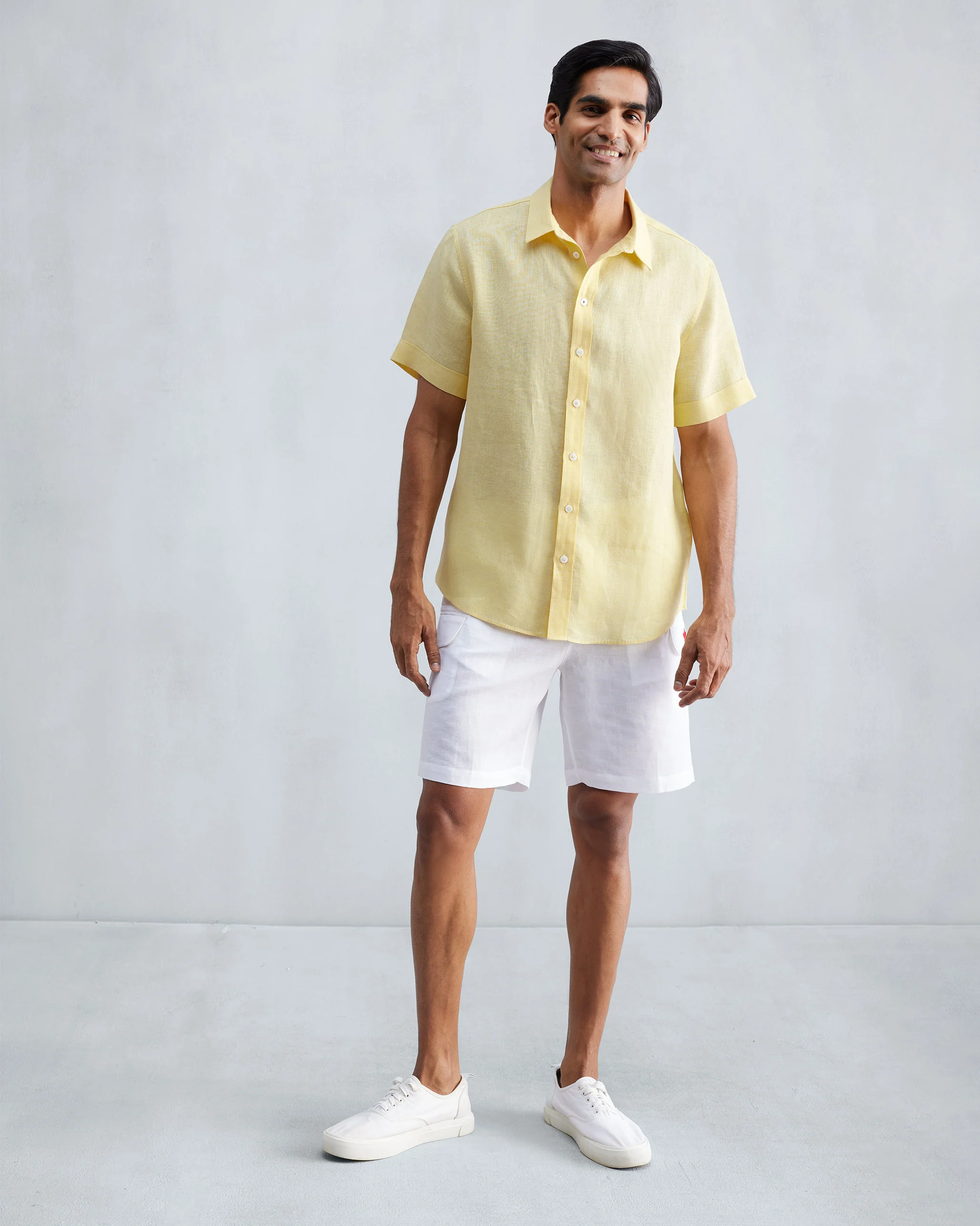 Half Sleeve Shirt - Lemon - Image 6