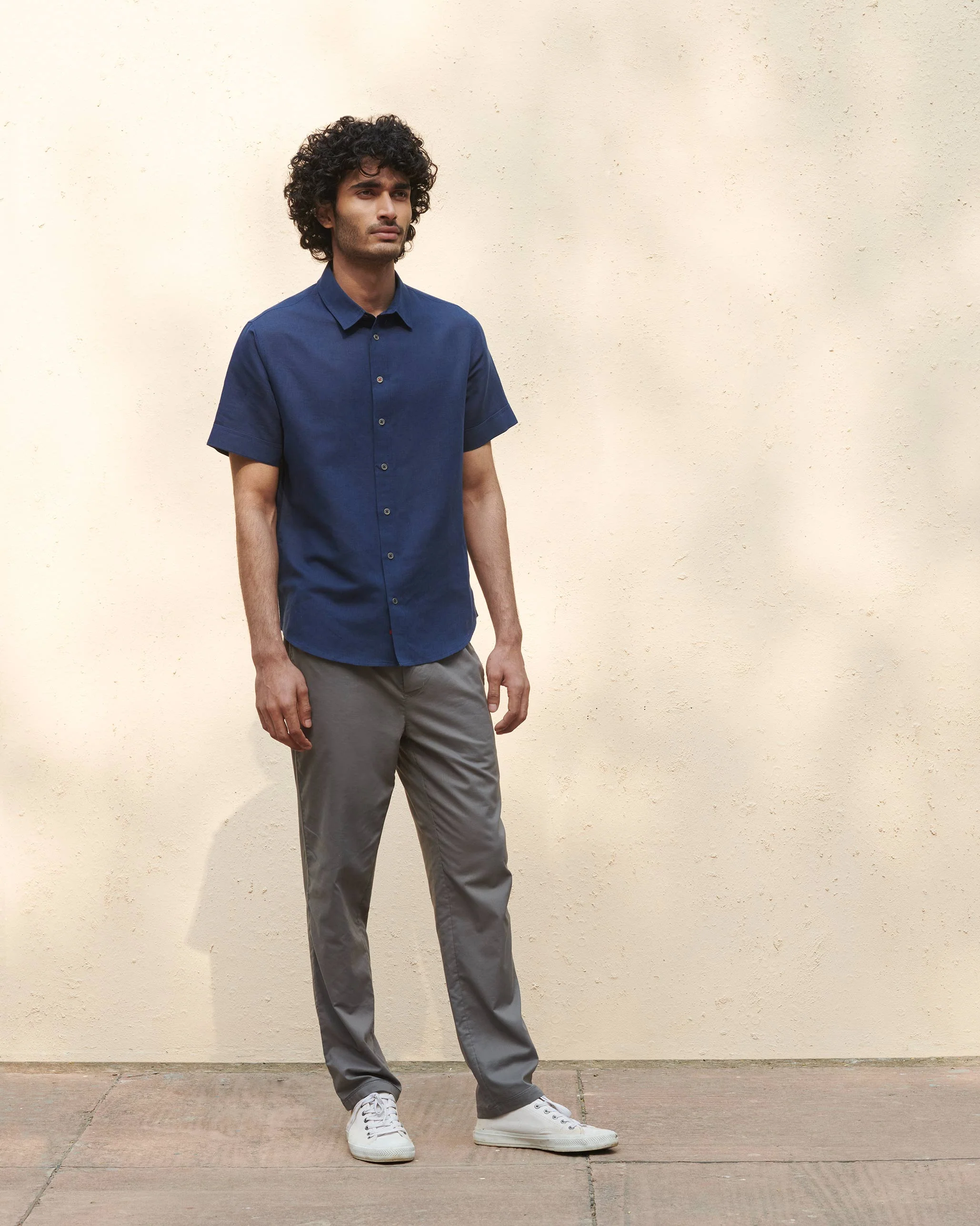 Half Sleeve Shirt - Navy - Image 5