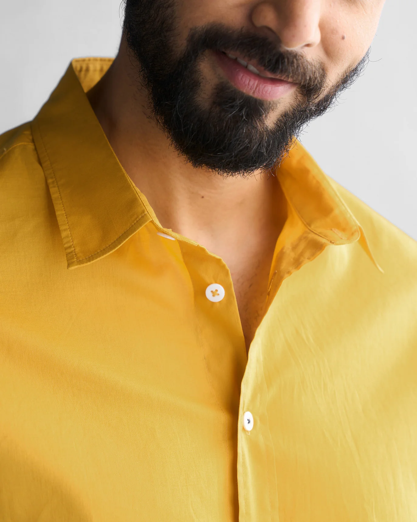Half Sleeve Shirt - Ochre - Image 3