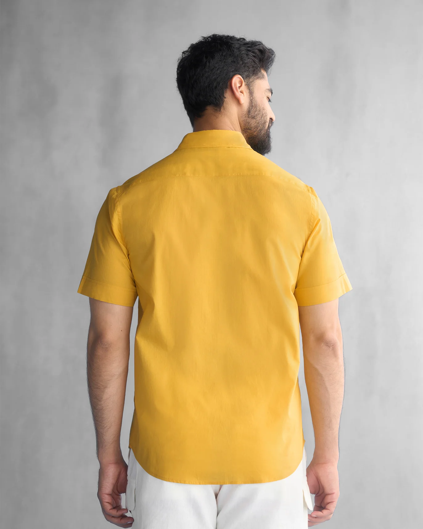 Half Sleeve Shirt - Ochre - Image 5