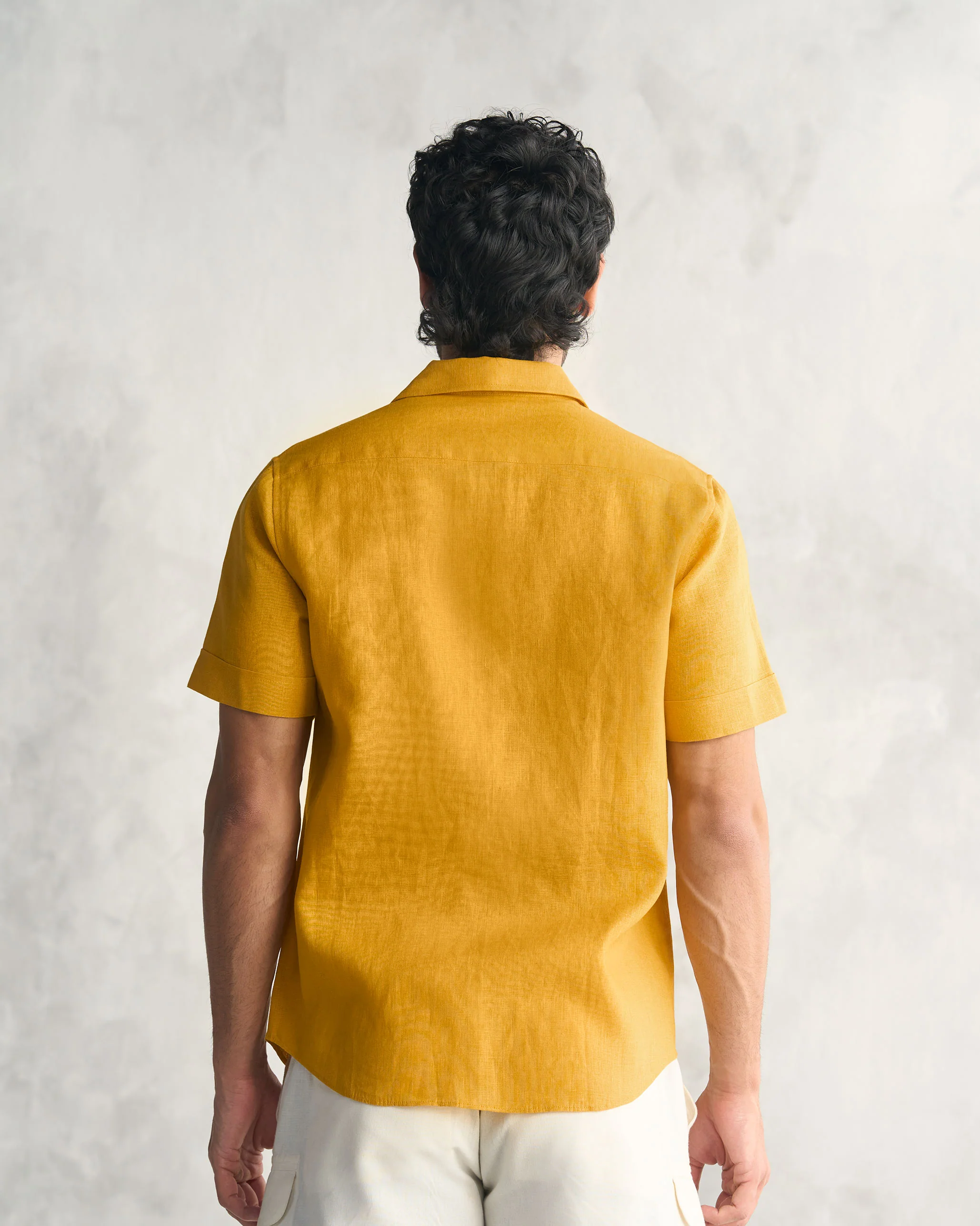Half Sleeve Shirt - Ochre - Image 3