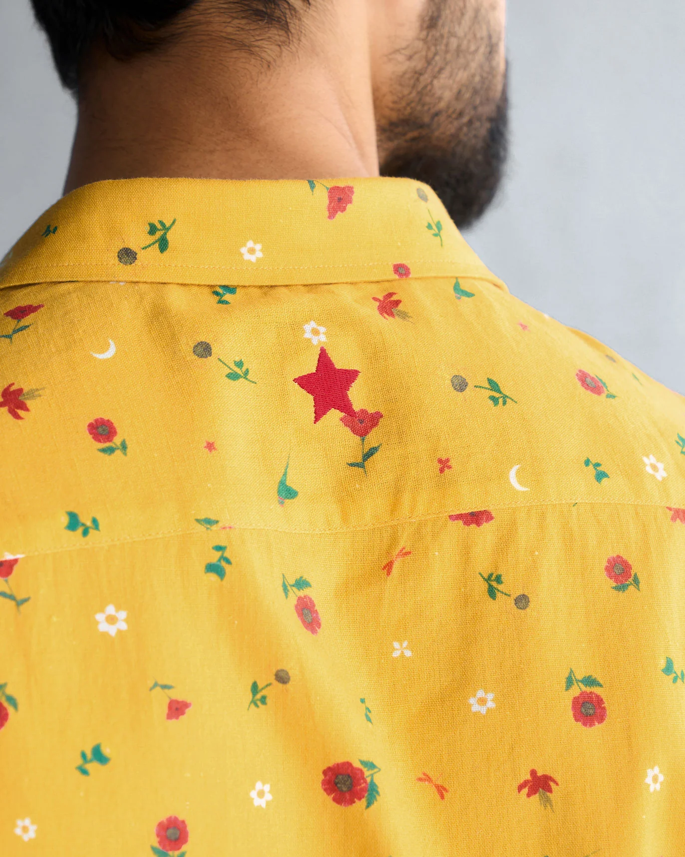Half Sleeve Shirt - Ochre - Image 2